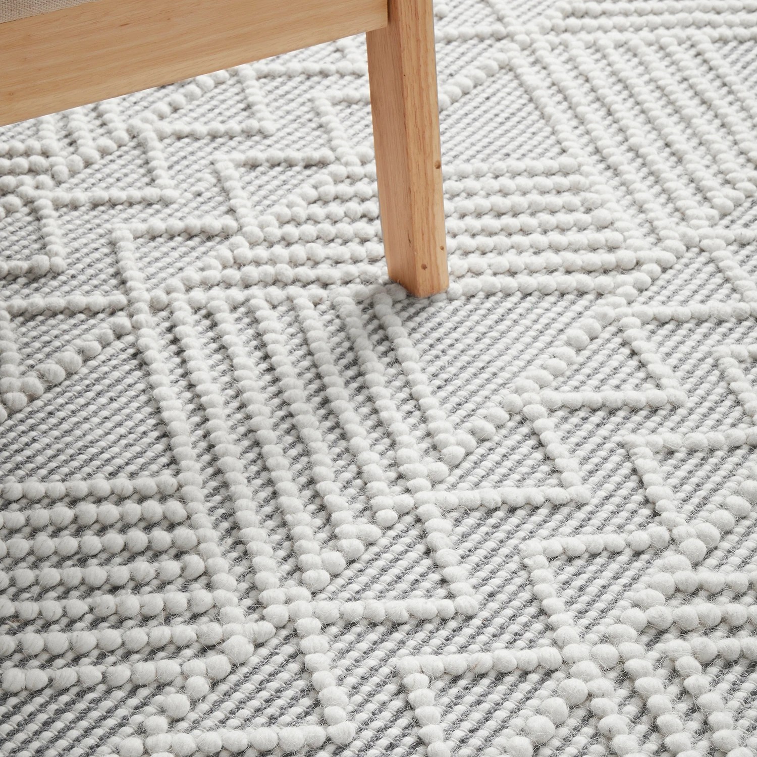 4 Common Ground Rugs Chateau 225x155cm - Medium Hand Loomed Floor Rug - Natural, 4 of 9