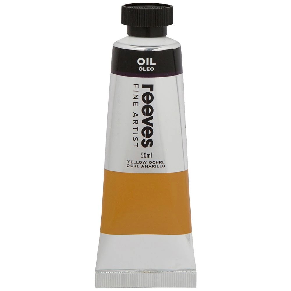 1 Reeves Oil Paint 50mL Yellow Ochre, 1 of 1