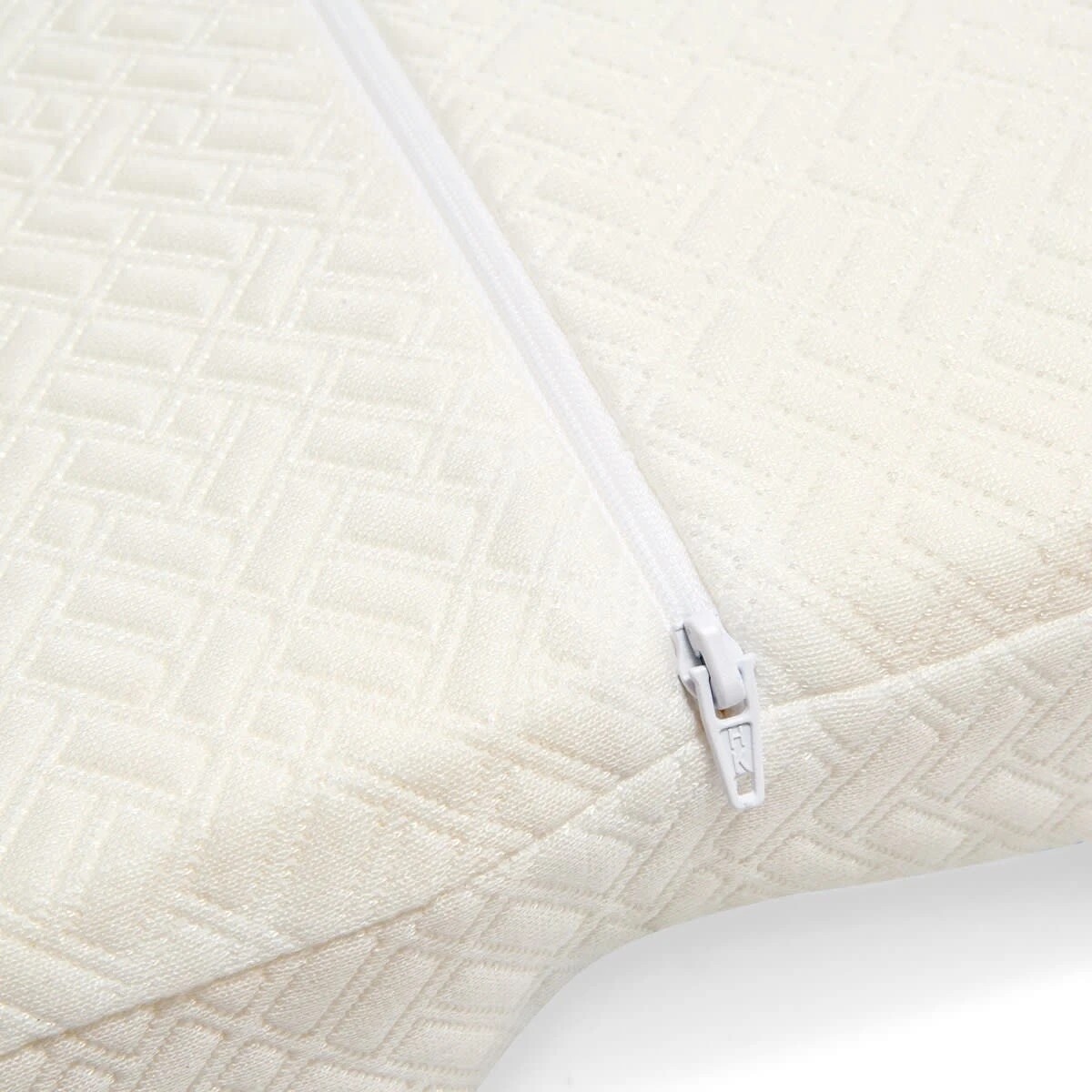 9 Ergonomic Memory Foam Pillow - Medium Profile, Blue and White, 9 of 10
