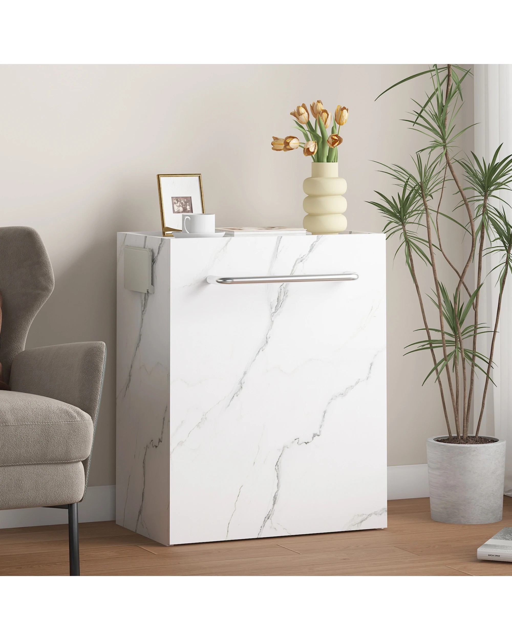 5 Advwin Computer Desk Folding Sewing Table - White, 5 of 7