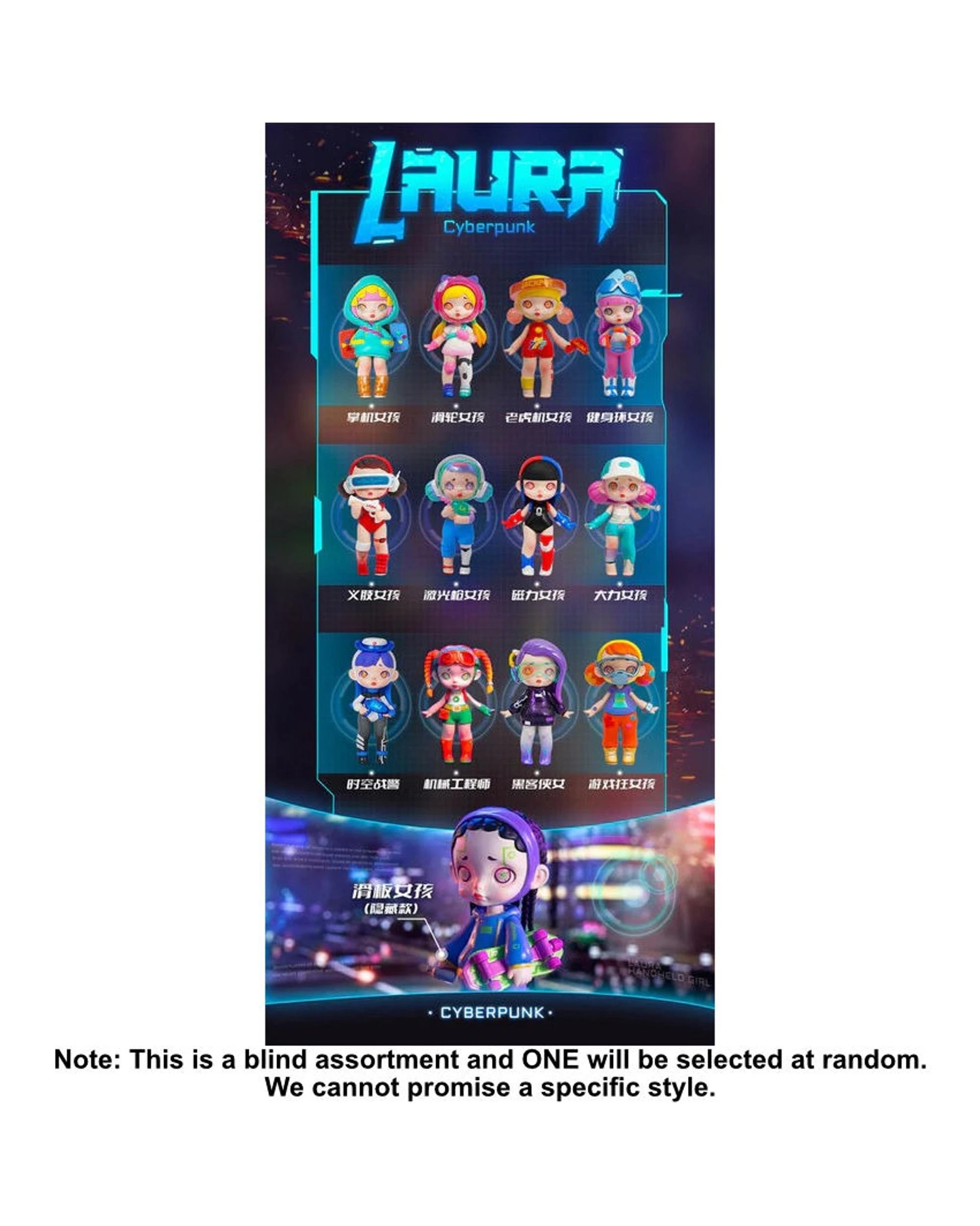2 ToyCity Laura Cyberpunk Figure Blind Box, 2 of 10
