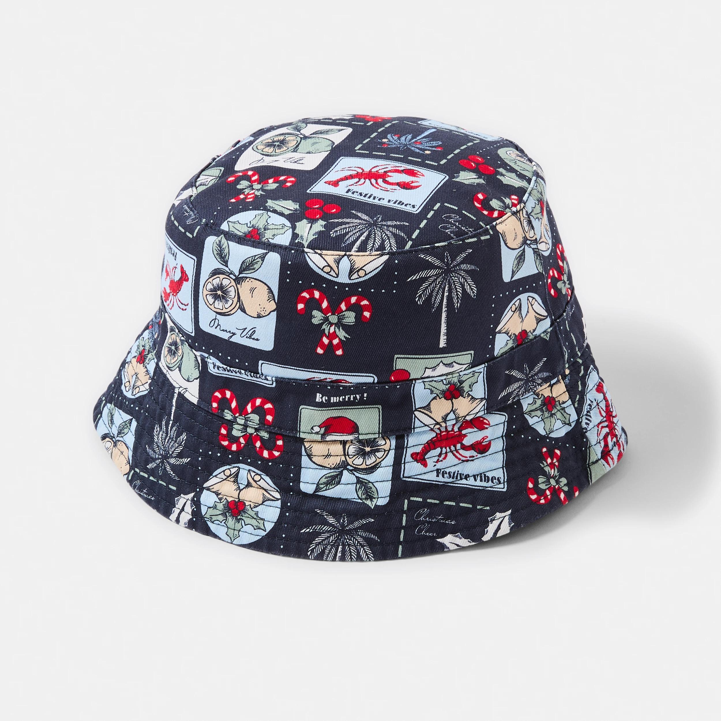 1 Christmas Bucket Hat Navy, 1 of 2