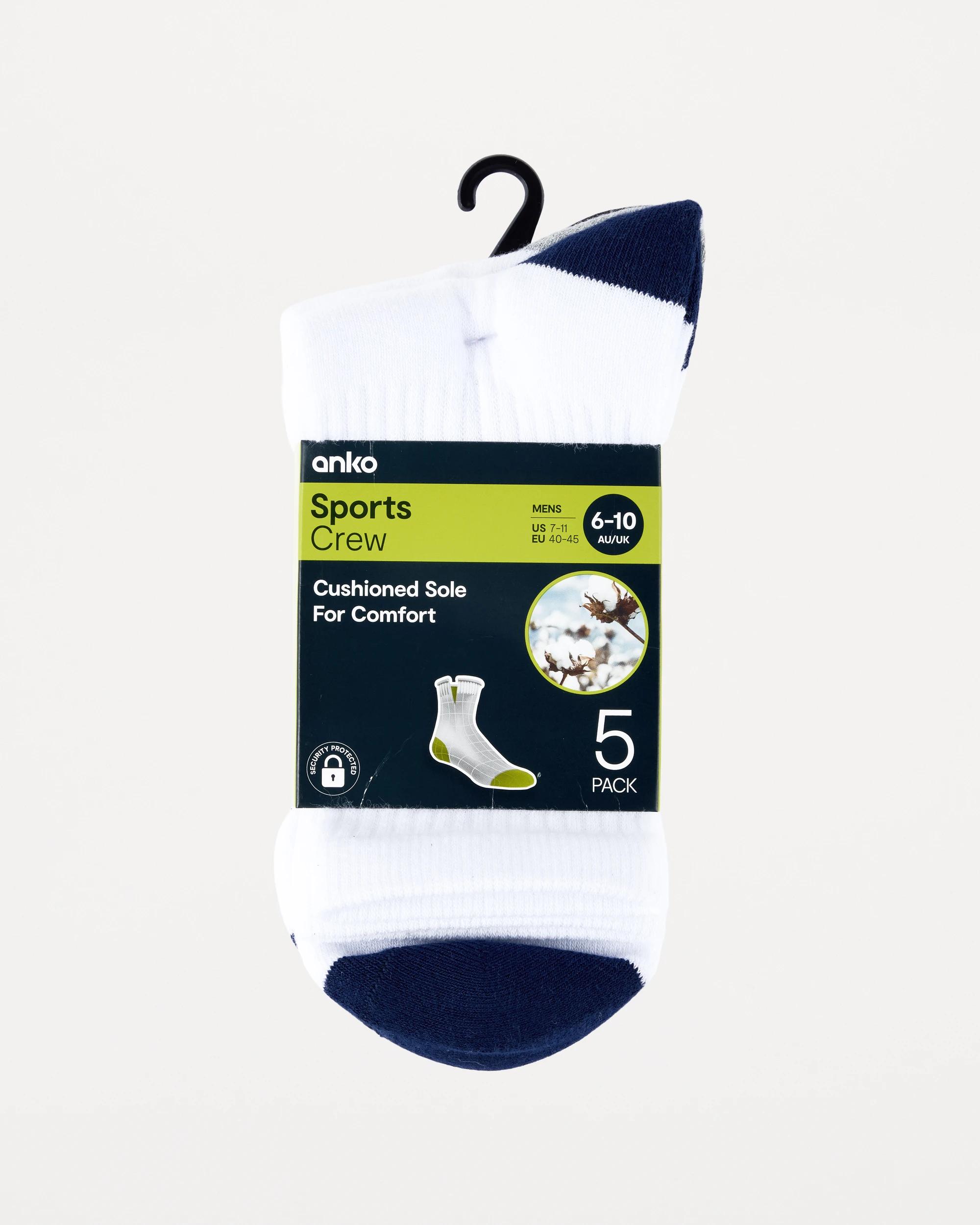 3 5 Pack Crew Sport Socks Classic, 3 of 3