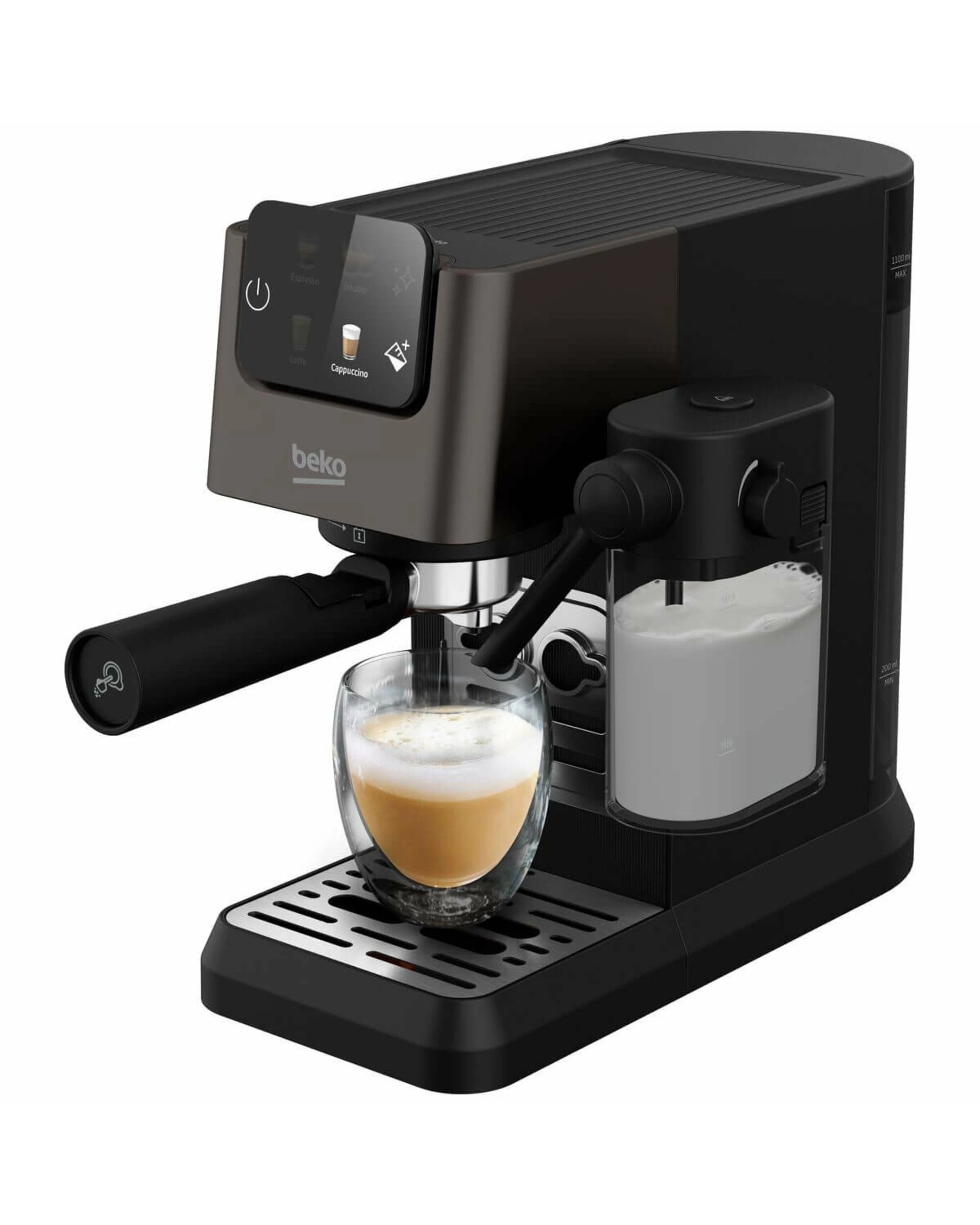 4 Beko CaffeExperto Semi Automatic Espresso Machine with Milk Frother & Cup, 4 of 5