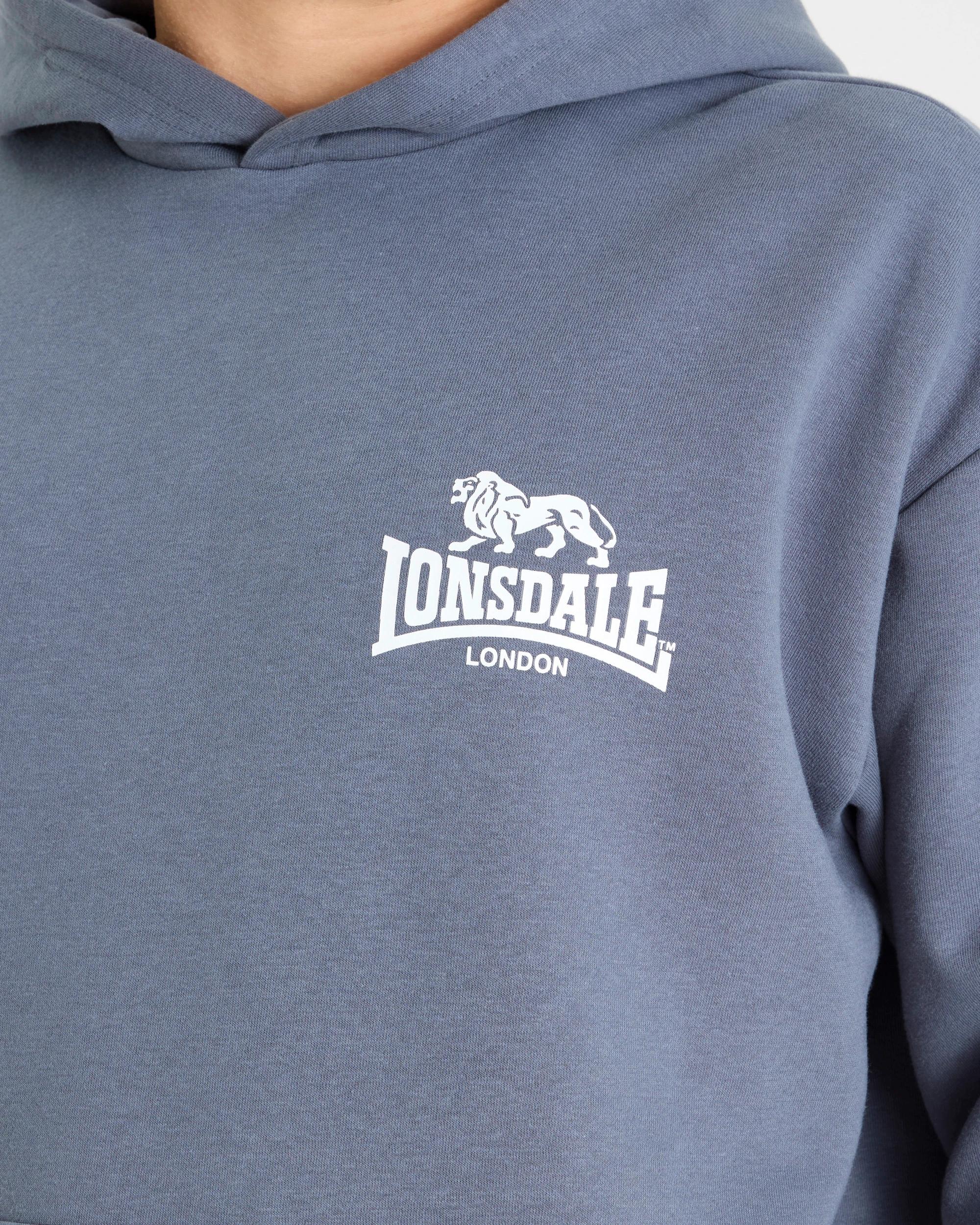 2 Lonsdale London Relaxed Sport Hoodie BLUE, 2 of 5