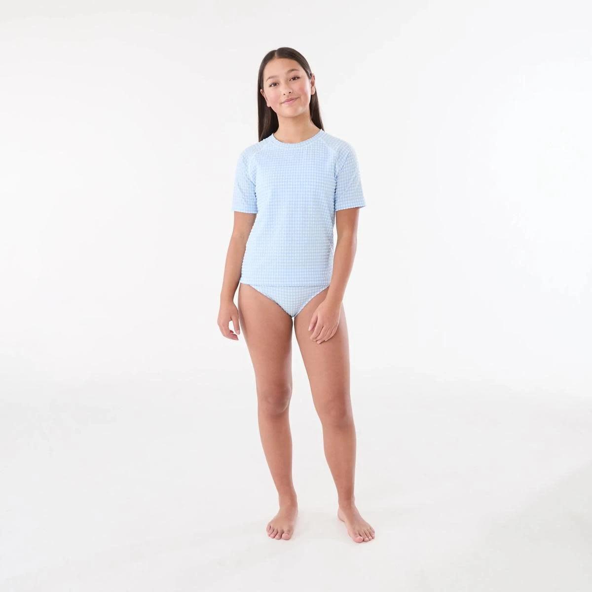 4 3 Piece Swim Set BLUE GINGHAM, 4 of 9