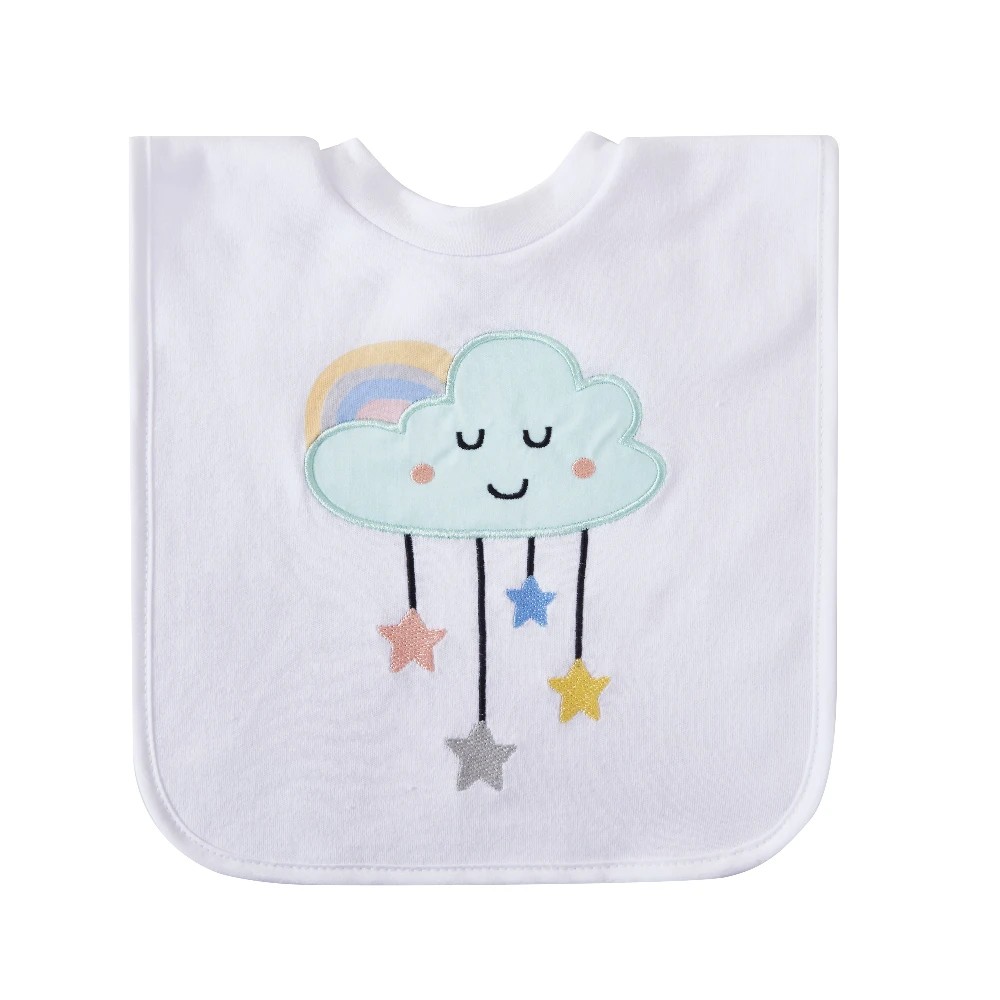3 Big Softies 3 Pack Popover Bibs, Cloud, 3 of 5