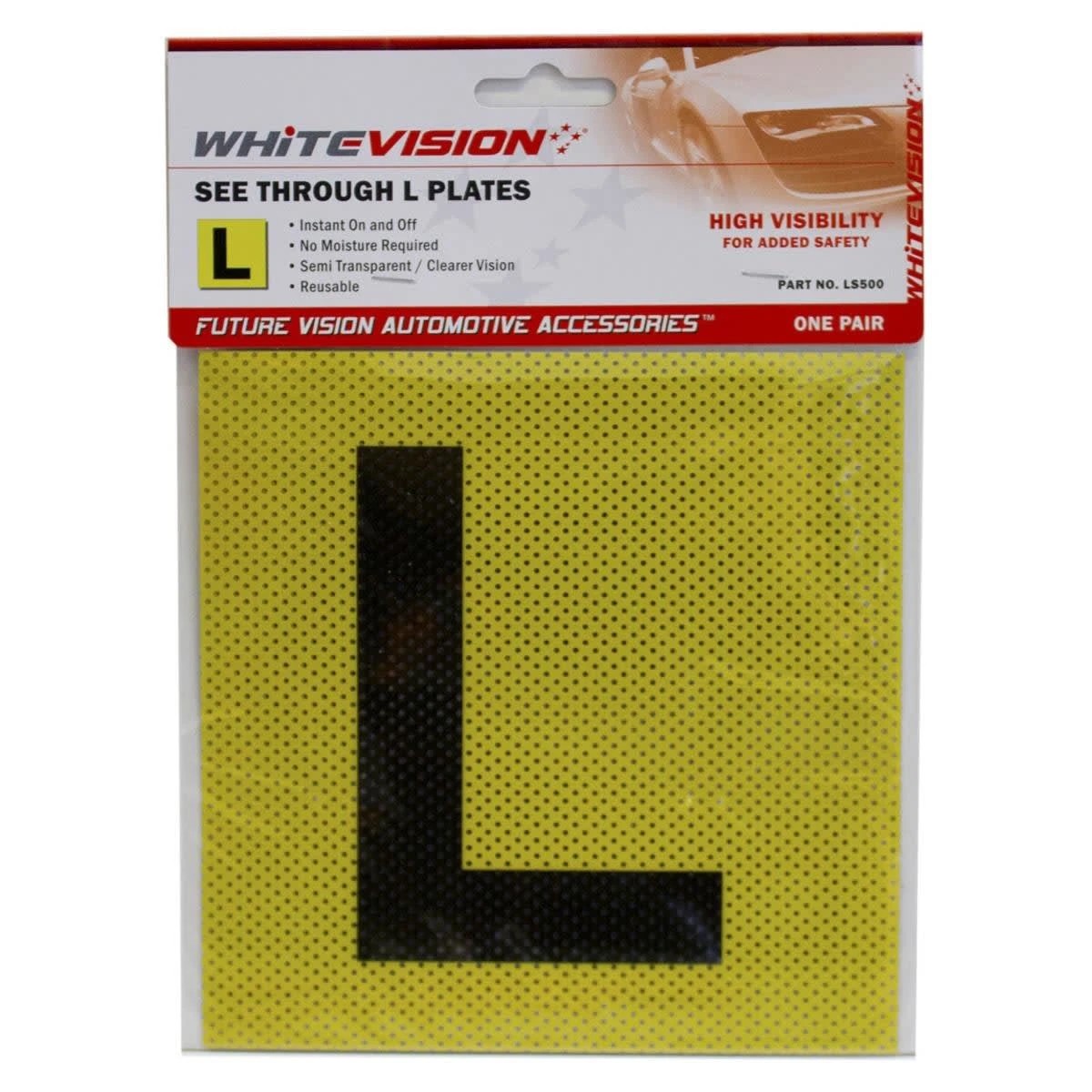 1 Whitevision See Through L Plates - NSW/ACT, 1 of 1