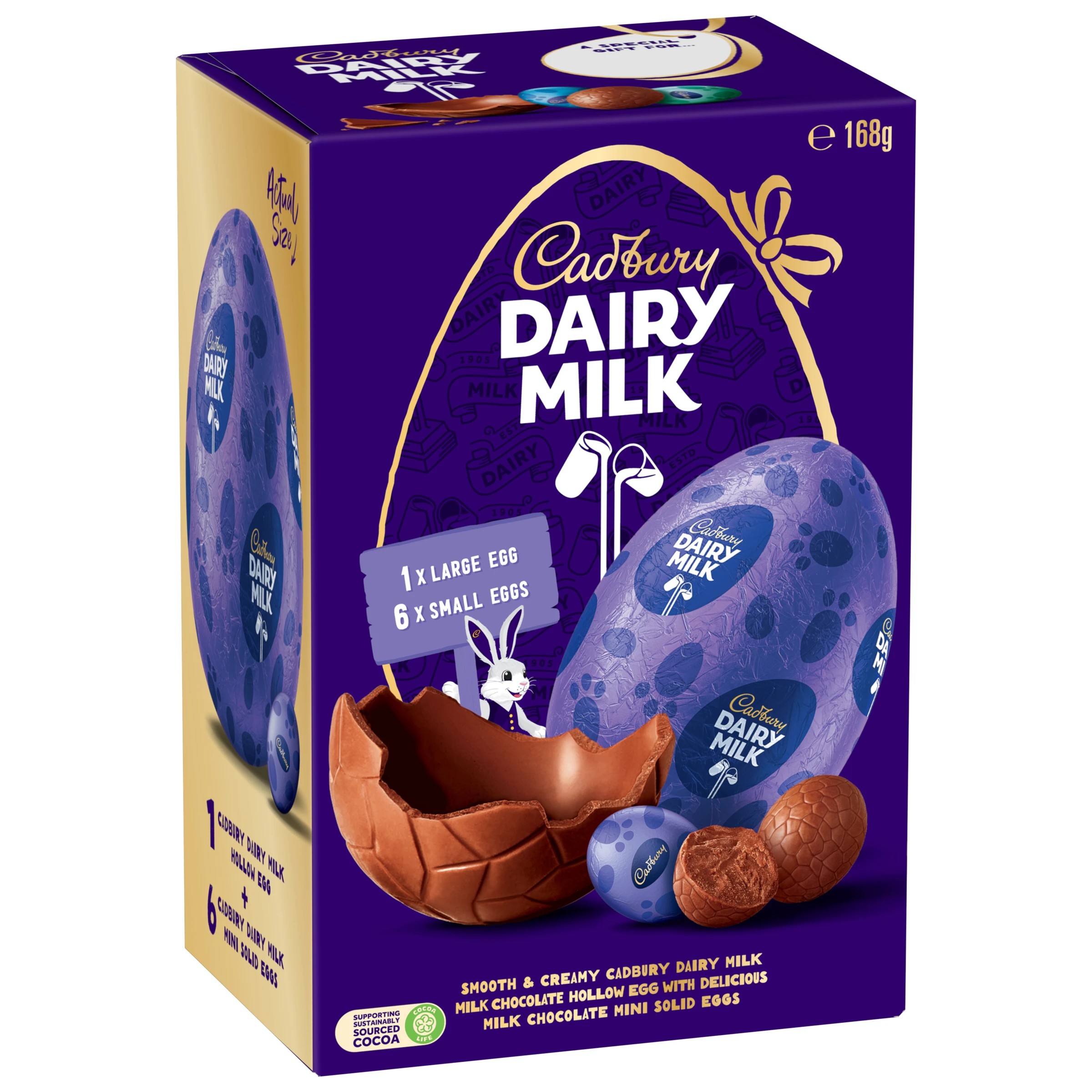1 Cadbury Dairy Milk Gift Box 168g, 1 of 6