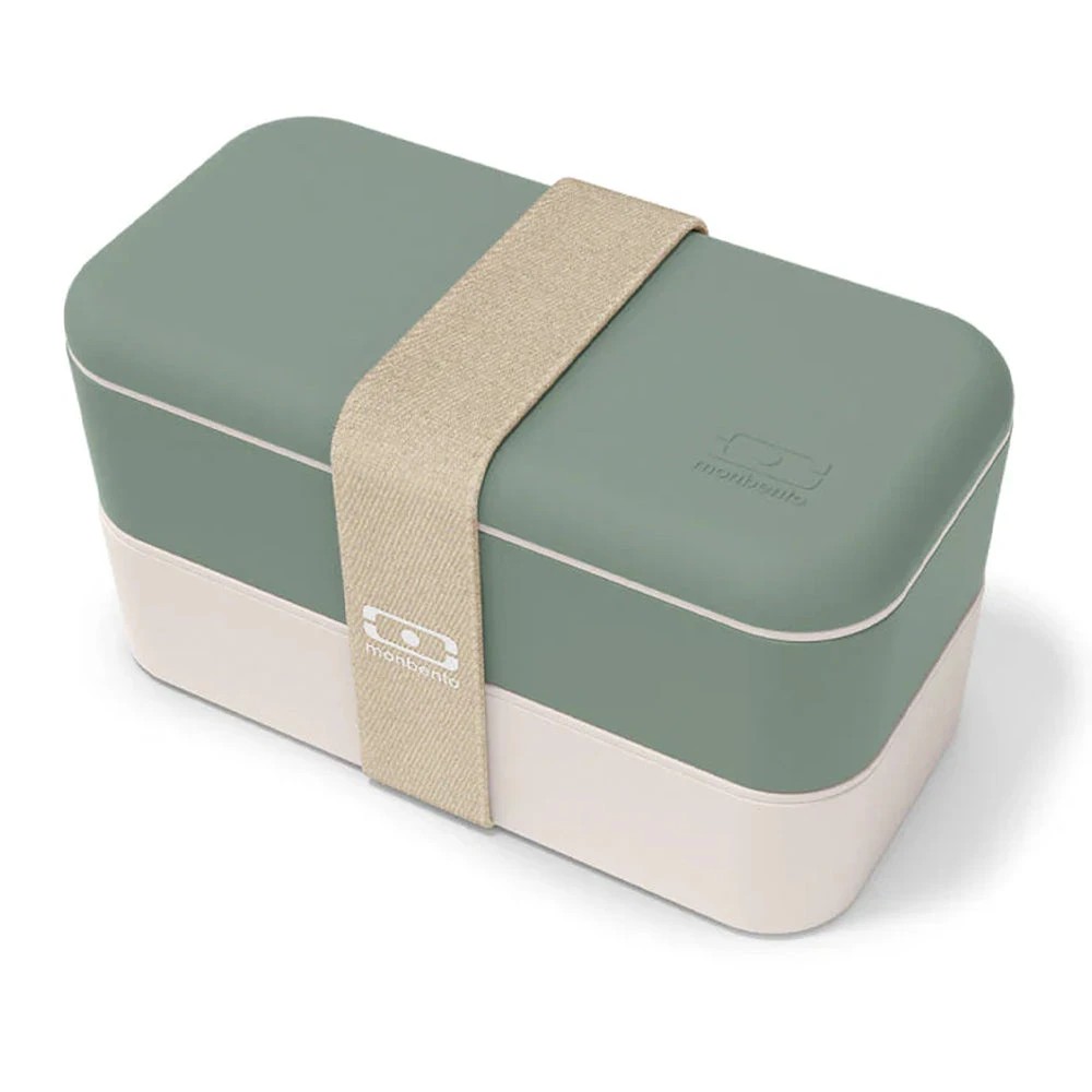 1 Monbento MB Original Bento Box Natural - Green - Green, 1 of 5