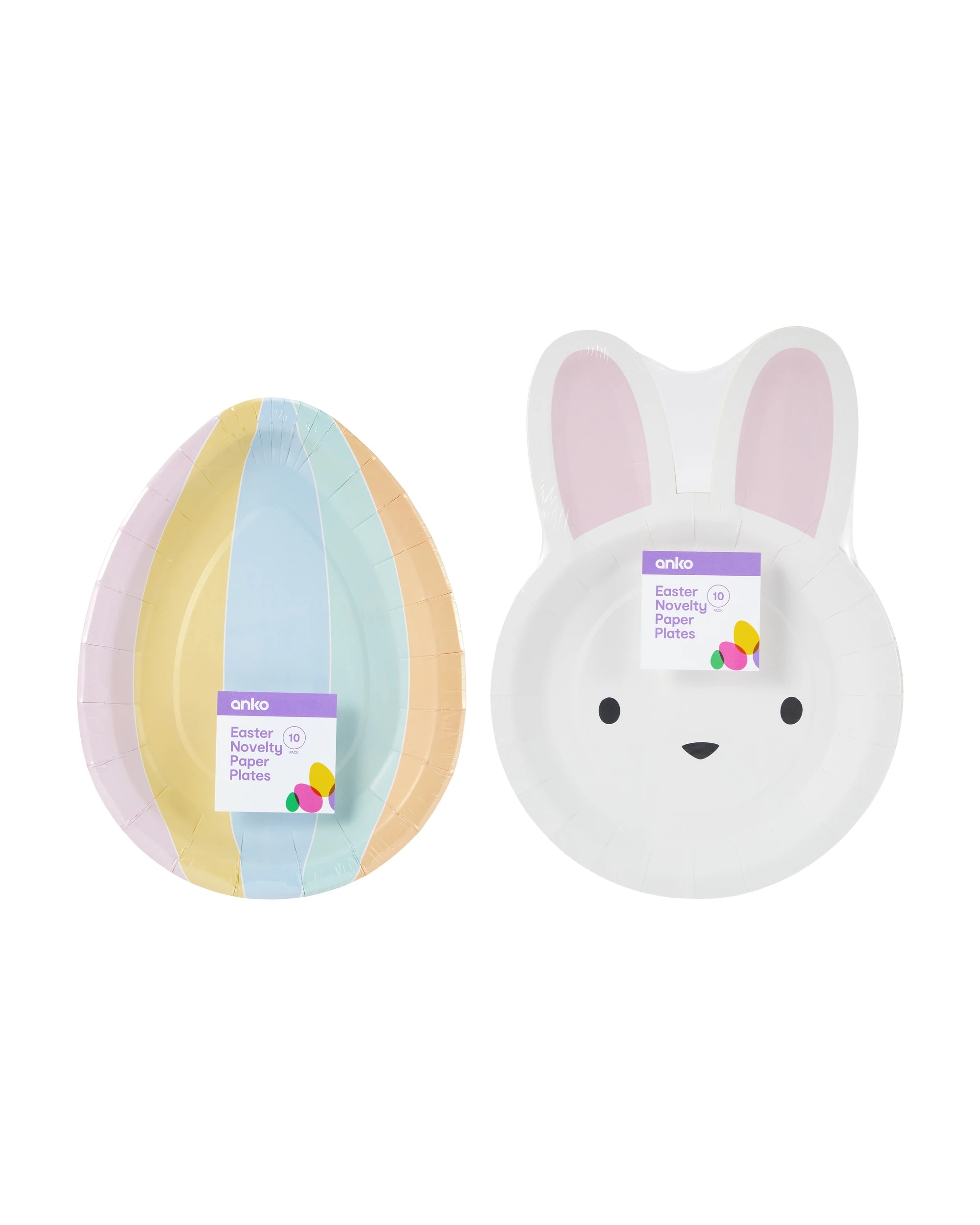 4 10 Pack Easter Paper Plates - Assorted, 4 of 4