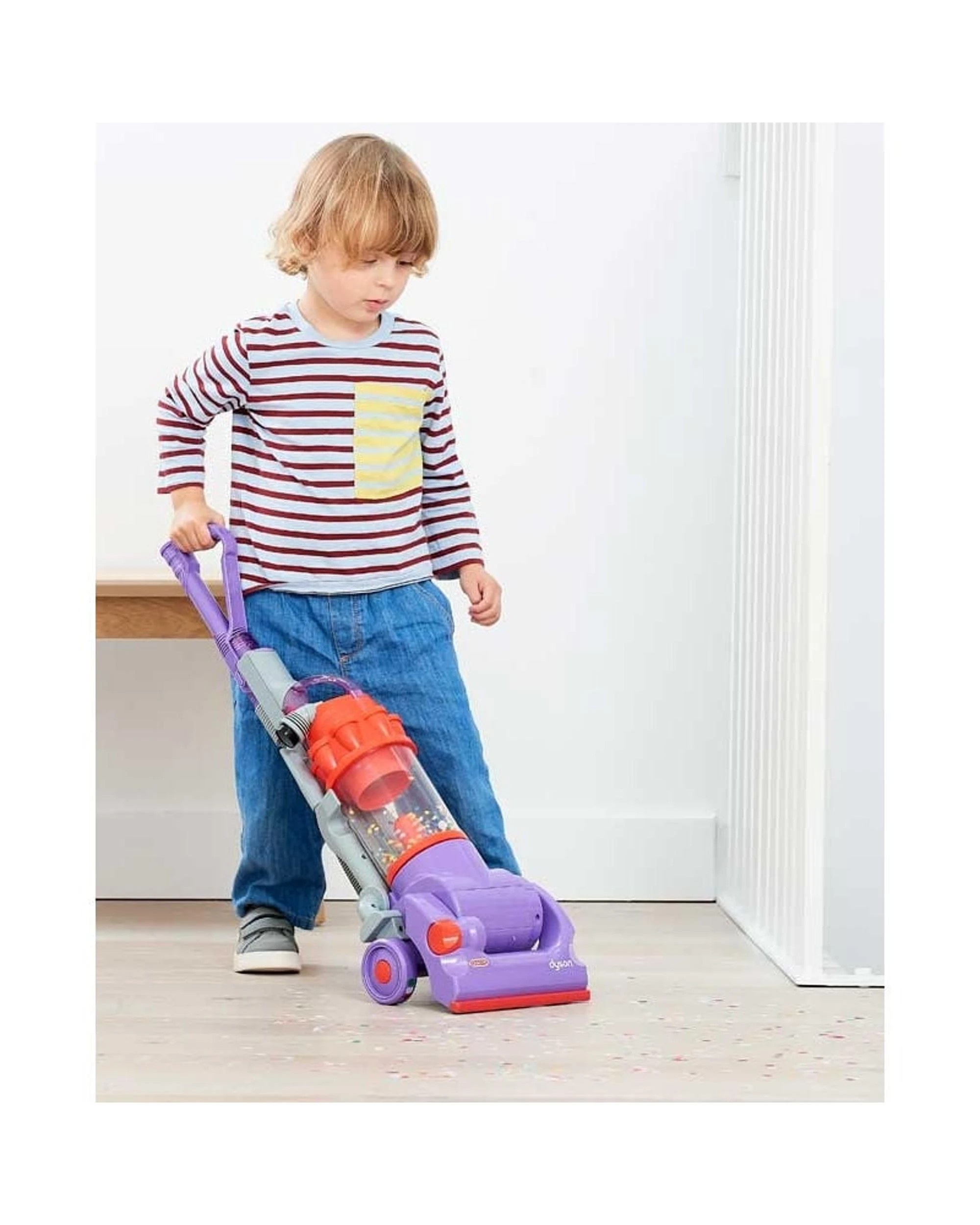 4 Casdon Dyson DC14 Kids Cordless Upright Vacuum Cleaner, 4 of 5