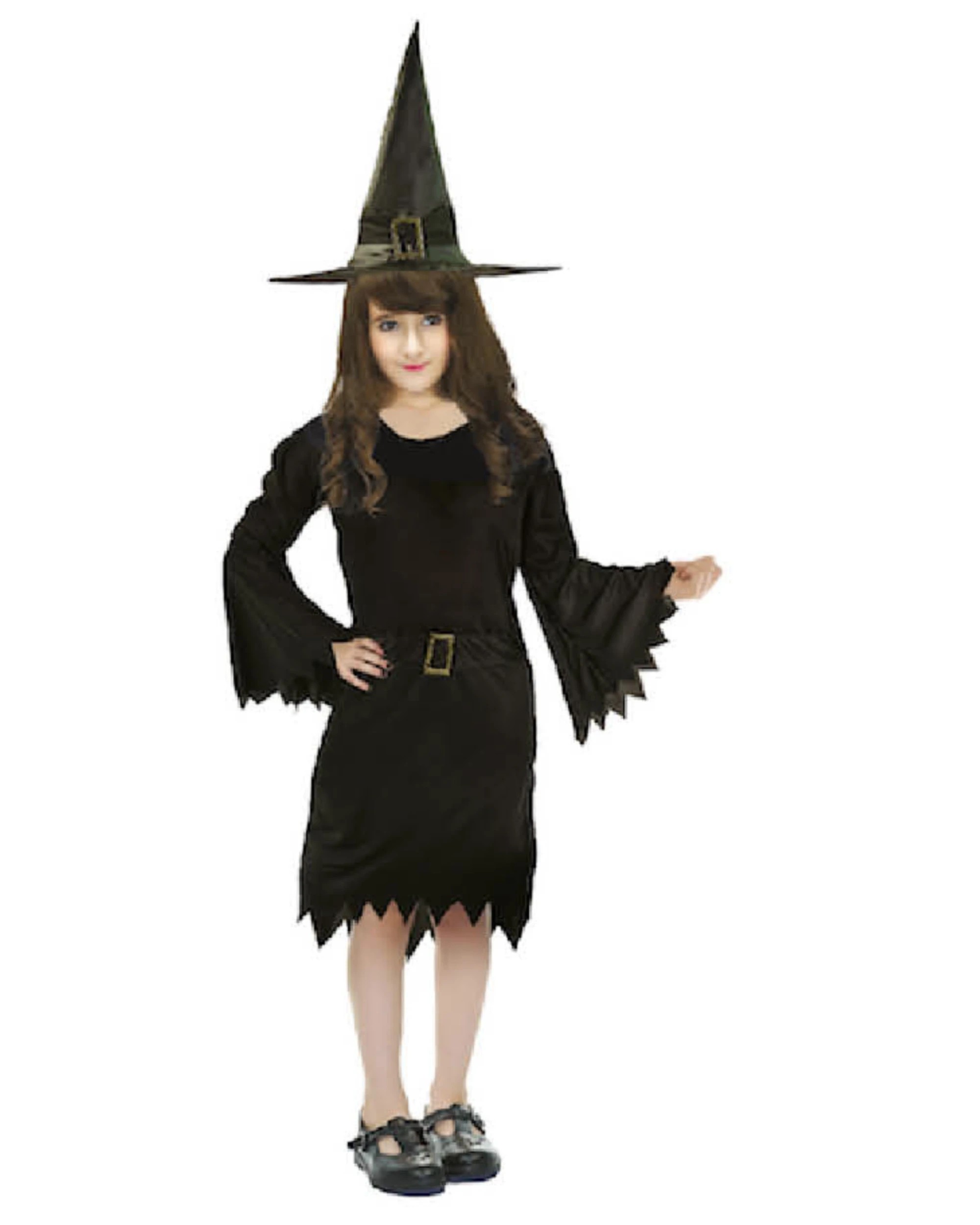1 BR Costumes Classic Witch Costume for Children, Ages 6-9, 1 of 1