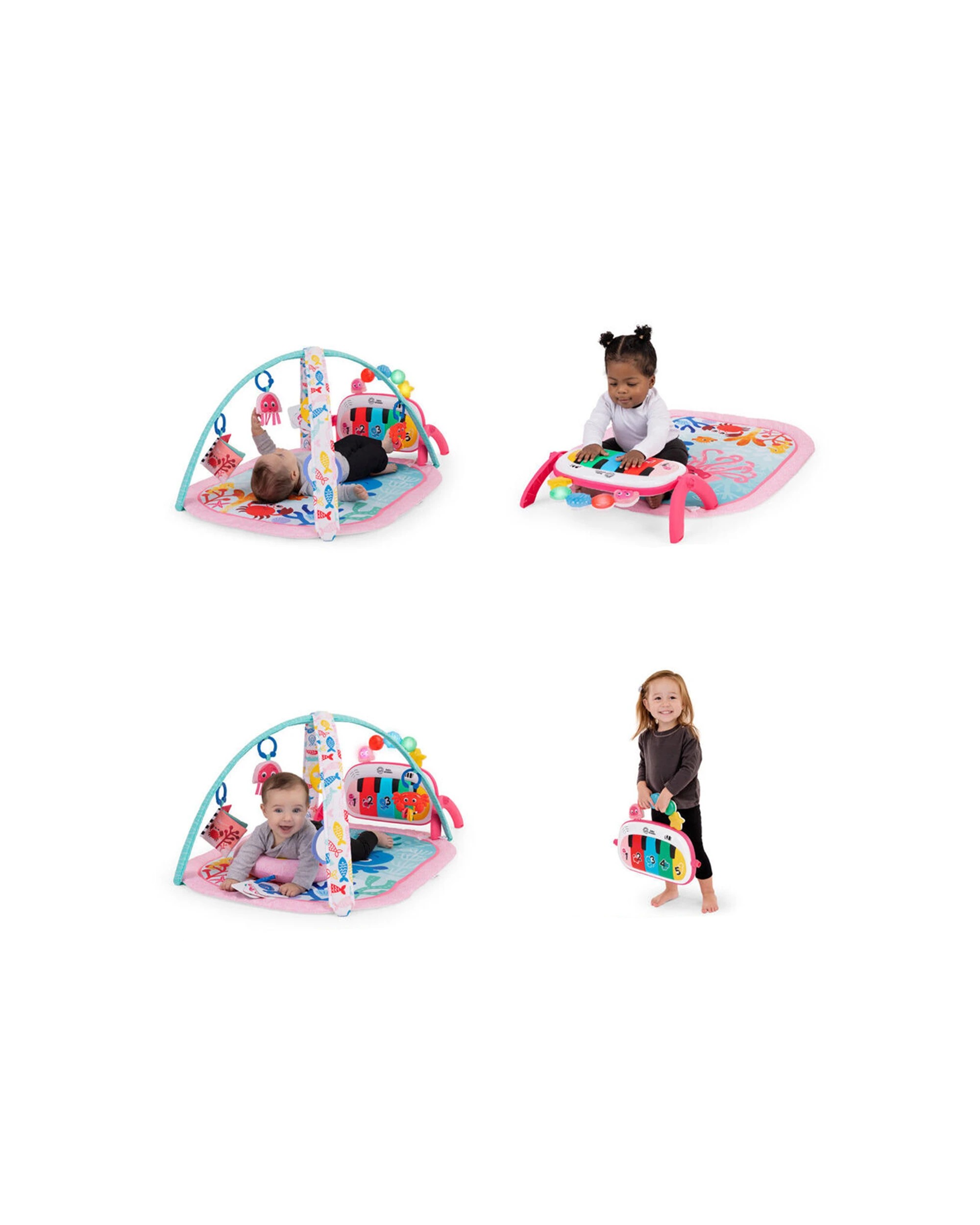 2 Baby Einstein Jellyfish Jamboree 4-in-1 Kickin Tunes Playmat 0-36 Months - Pink, 2 of 5