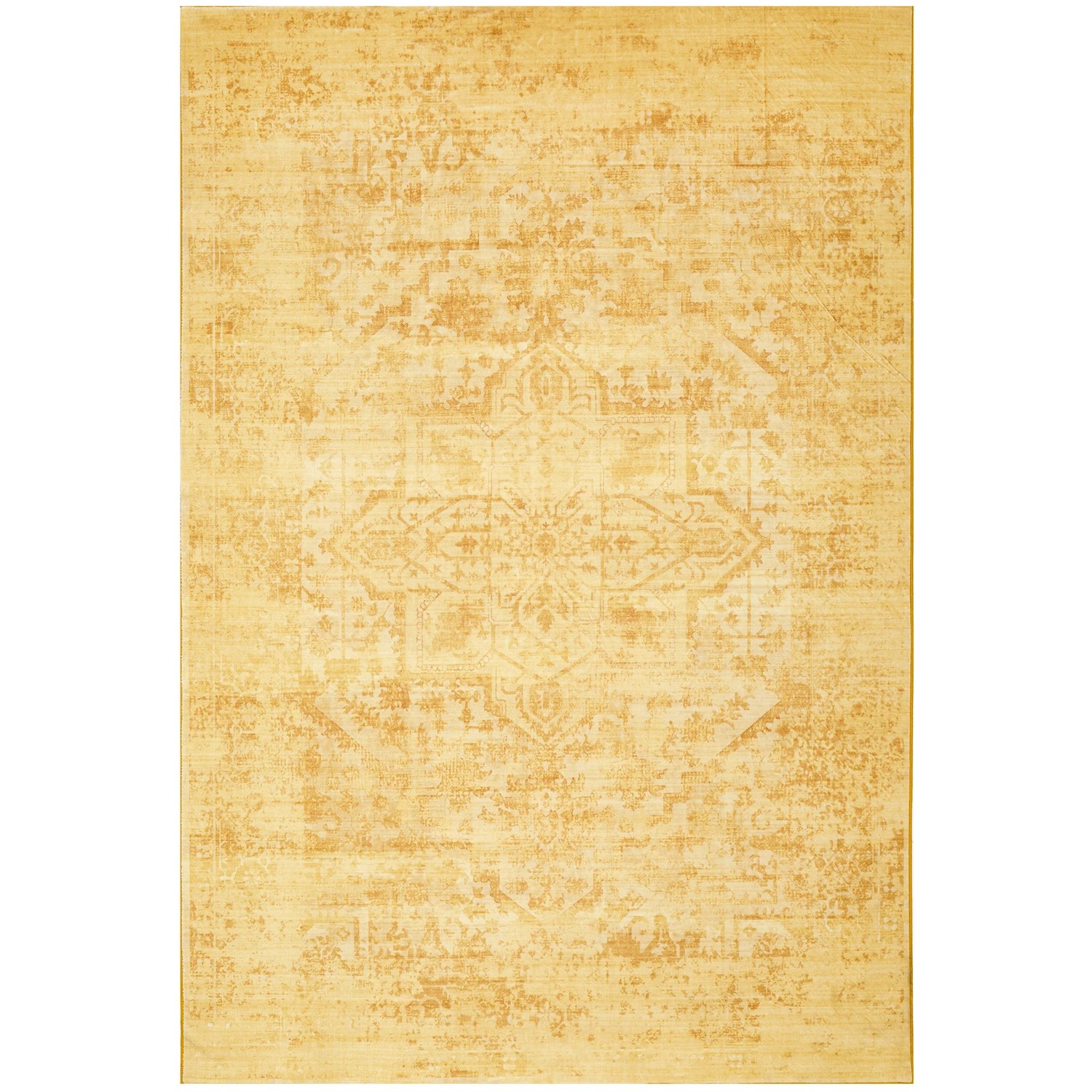 2 Common Ground Rugs Opaline 320x230cm - Extra Large Power Loomed Washable Floor Rug - Gold, 2 of 9