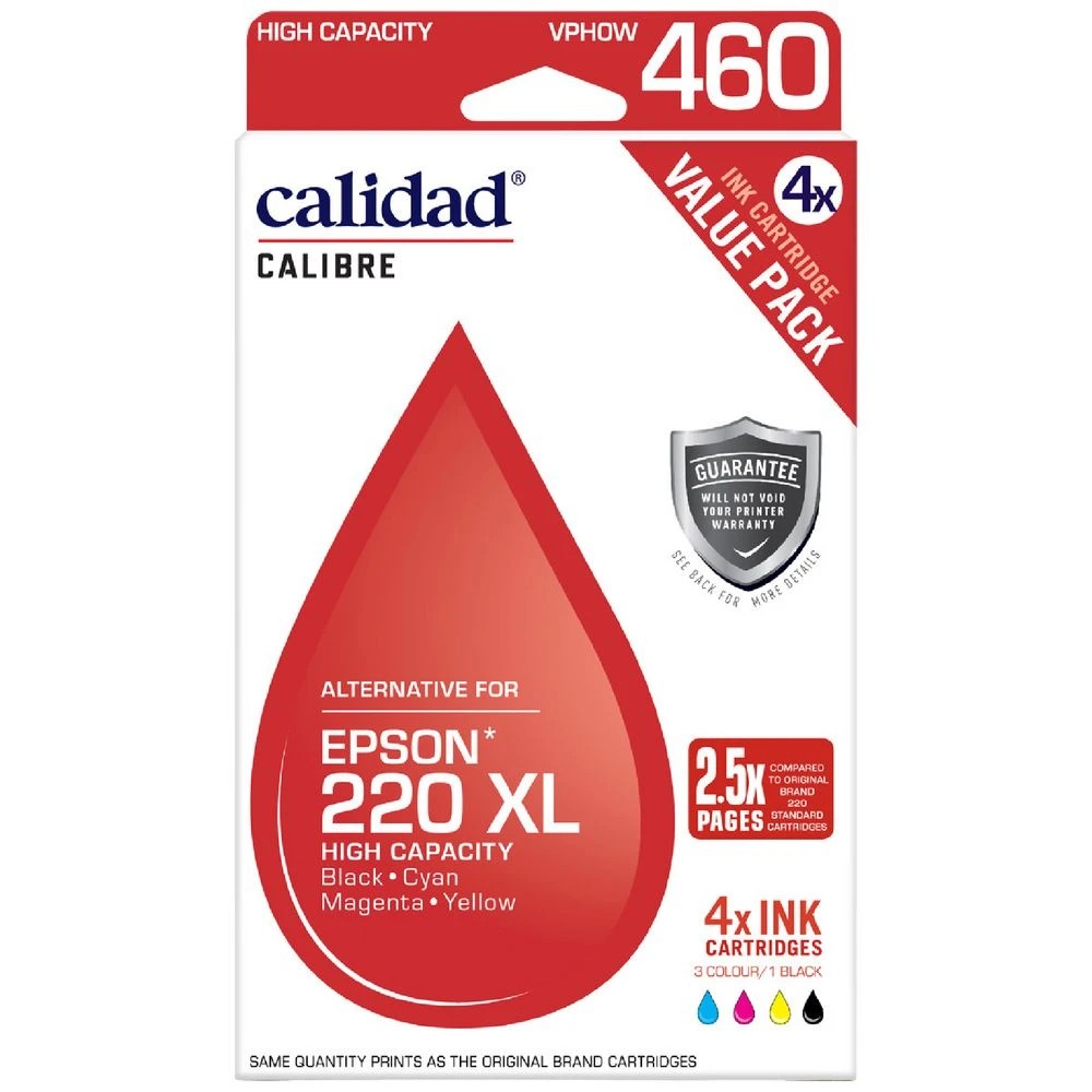 1 Calidad Alternate Epson 220XL Ink Cartridges 4 Pack, 1 of 7