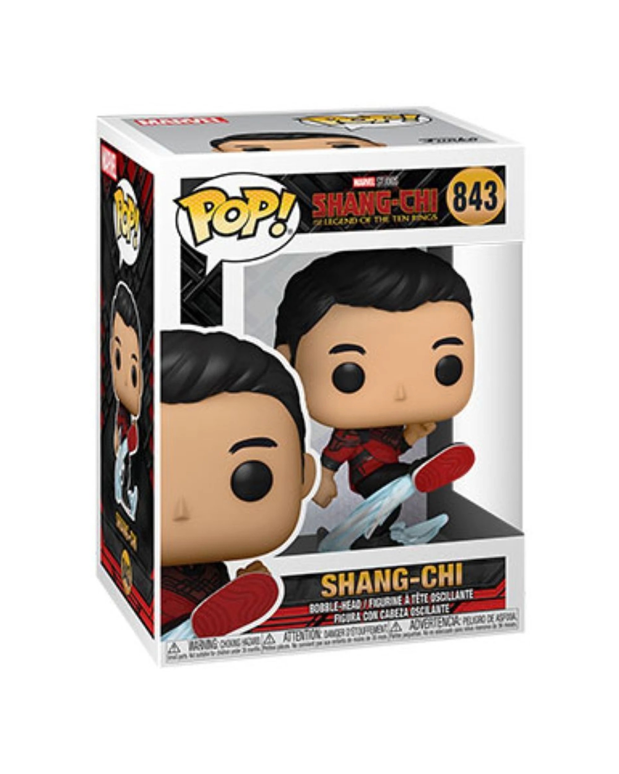 2 Pop Vinyl Figurine Shang-Chi - Shang-Chi Marvel Action Figure 10cm Window Box - Multi, 2 of 3