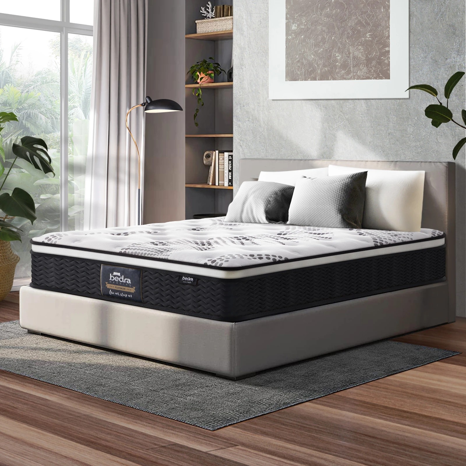 3 Bedra Bedding King Mattress Cool Gel Foam Euro Top Bed 22cm
 - Multi, 3 of 10
