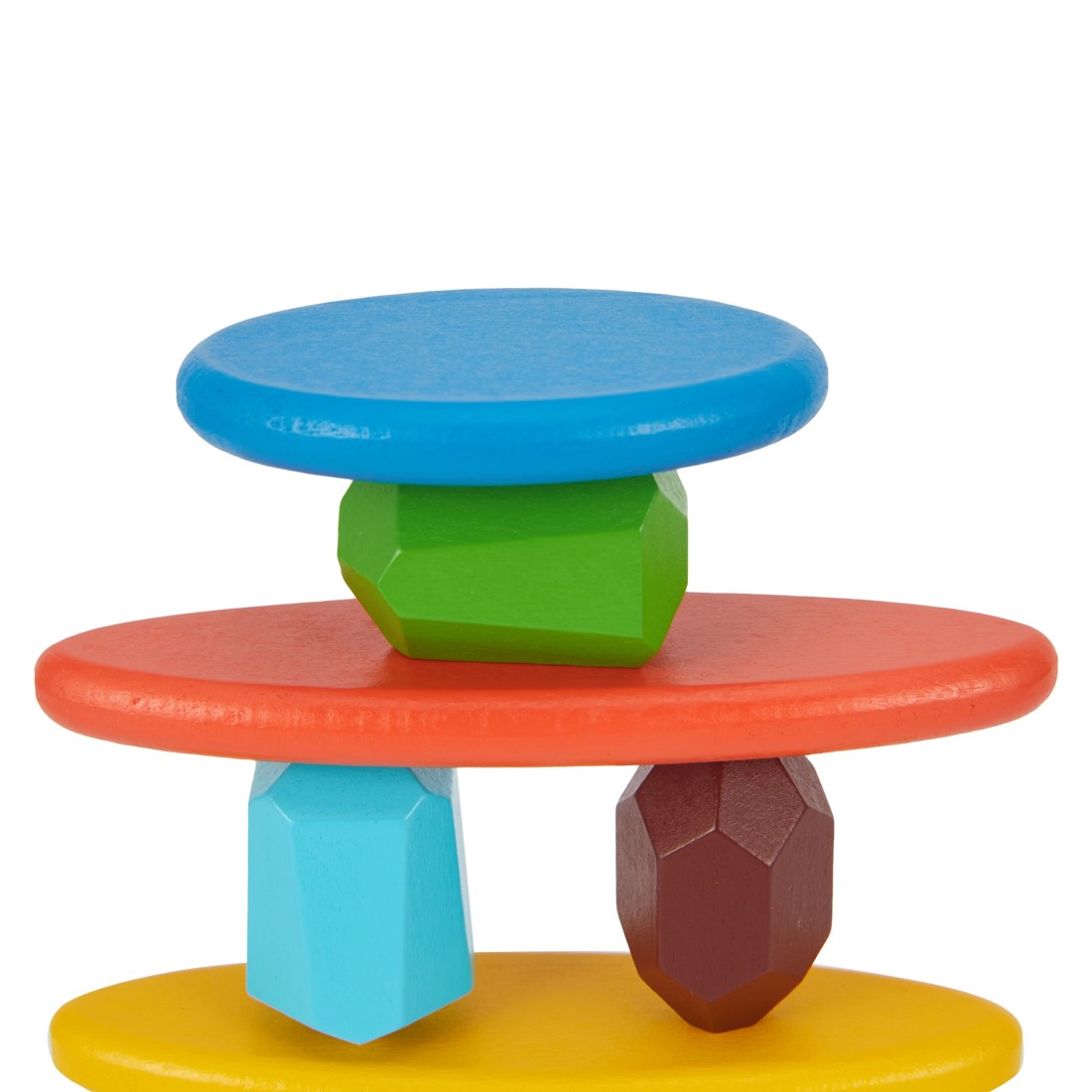 5 Wooden Stacking Stones Game, 5 of 7