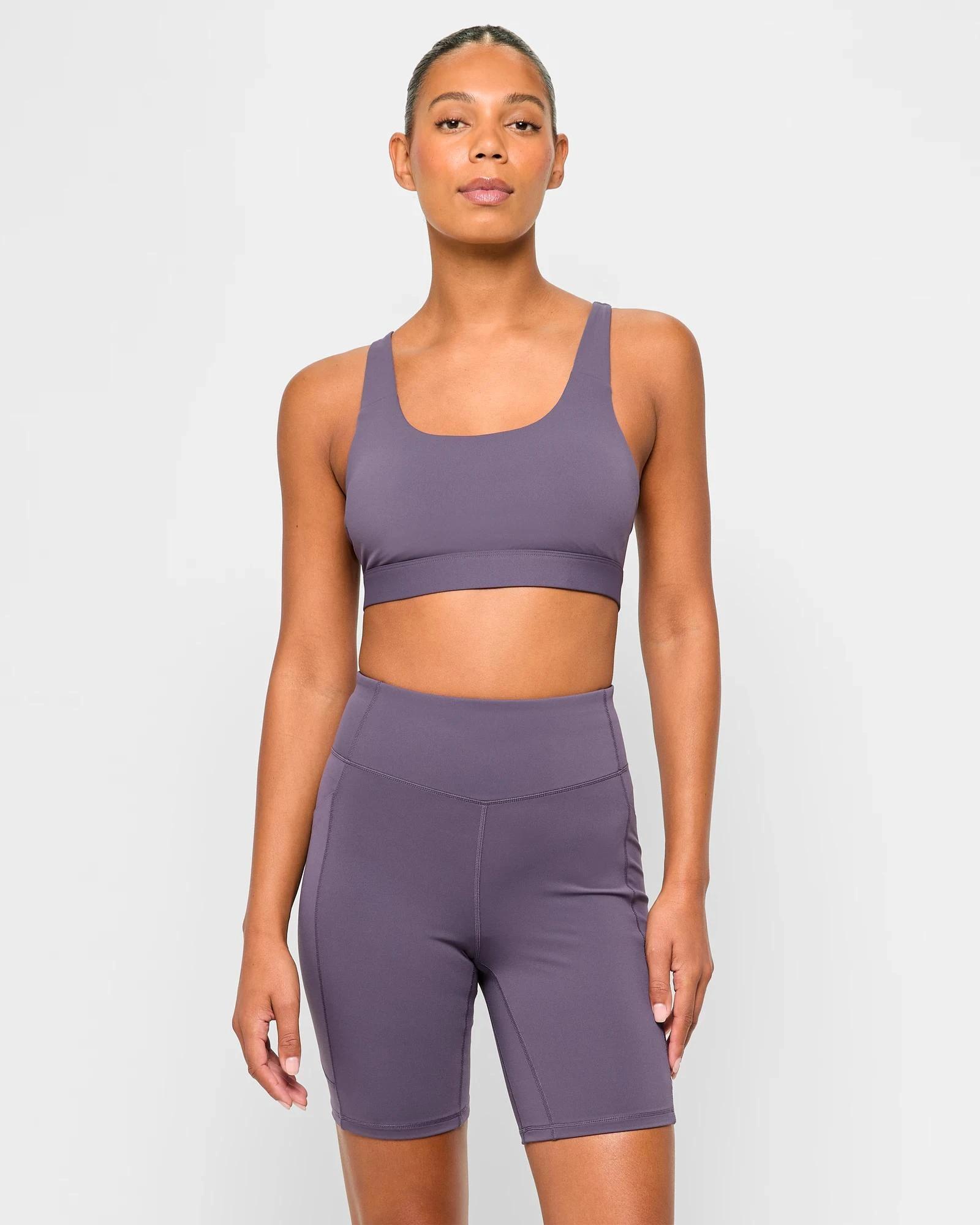 1 Target Active Infinity Sculpt High Rise Bike Shorts DUSTY VIOLET, 1 of 5