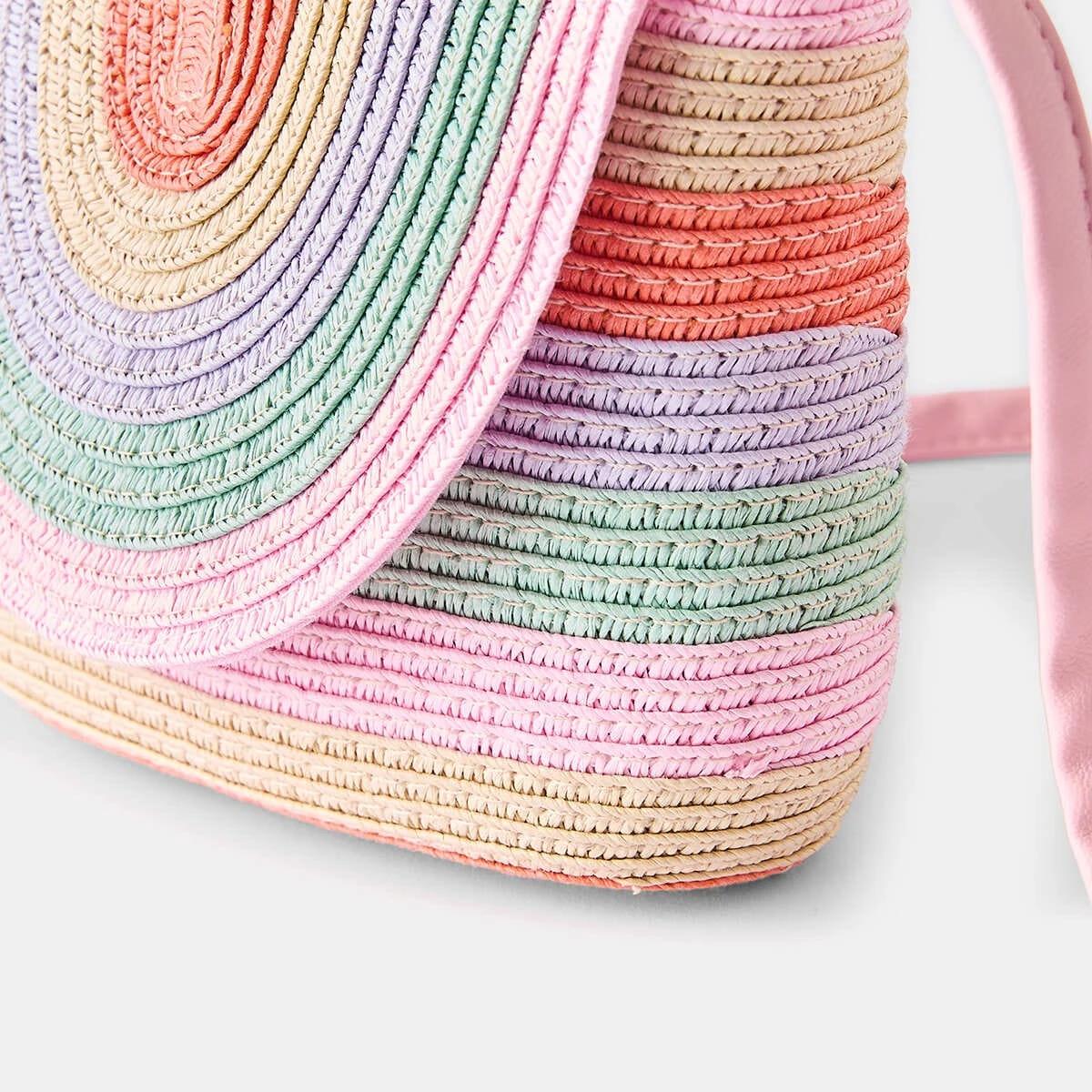 4 Mini Paper Crossbody Bag Rainbow, 4 of 4