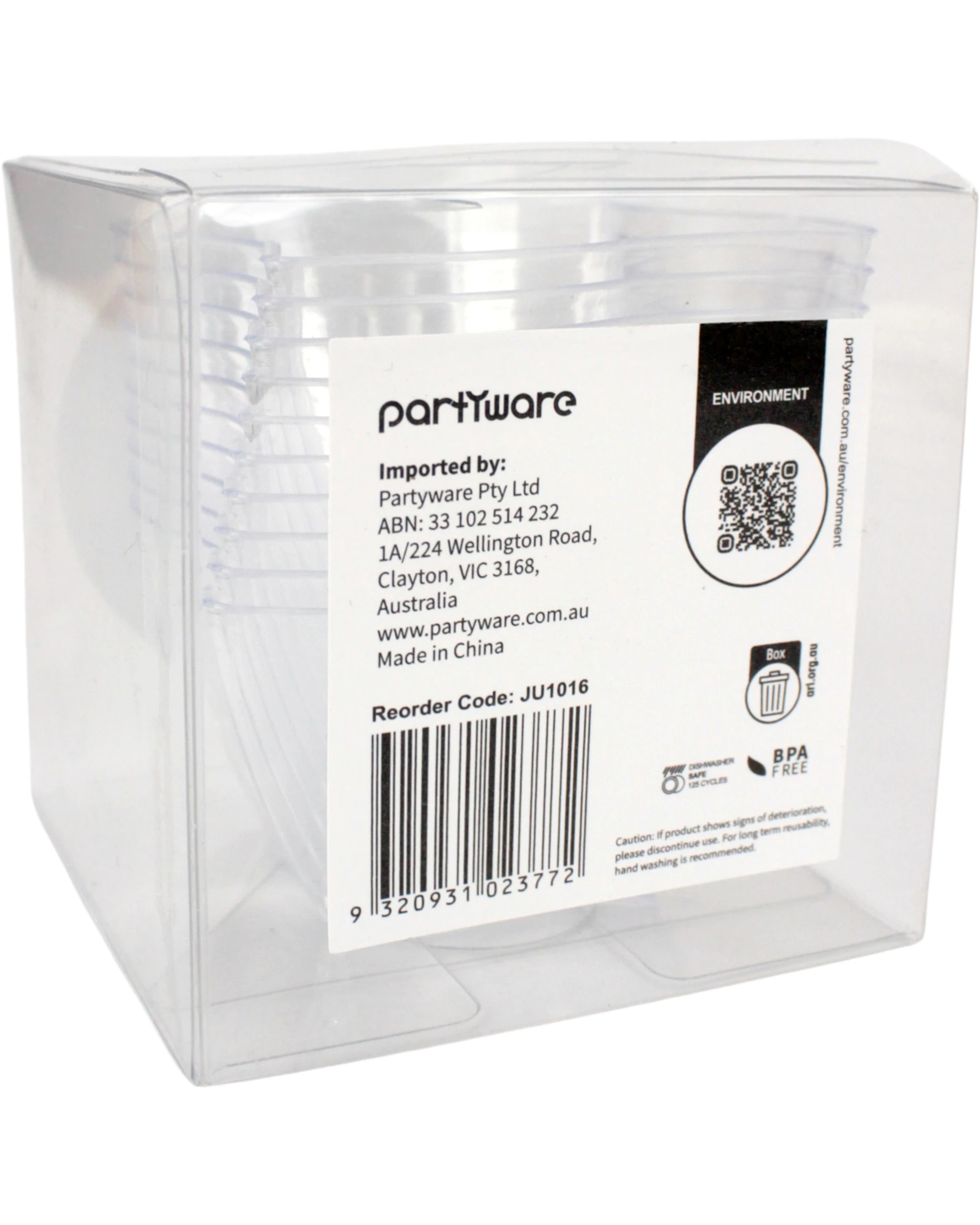 4 Partyware Mini Wave Shape Cocktail Bowls Pack of 10, 4 of 4