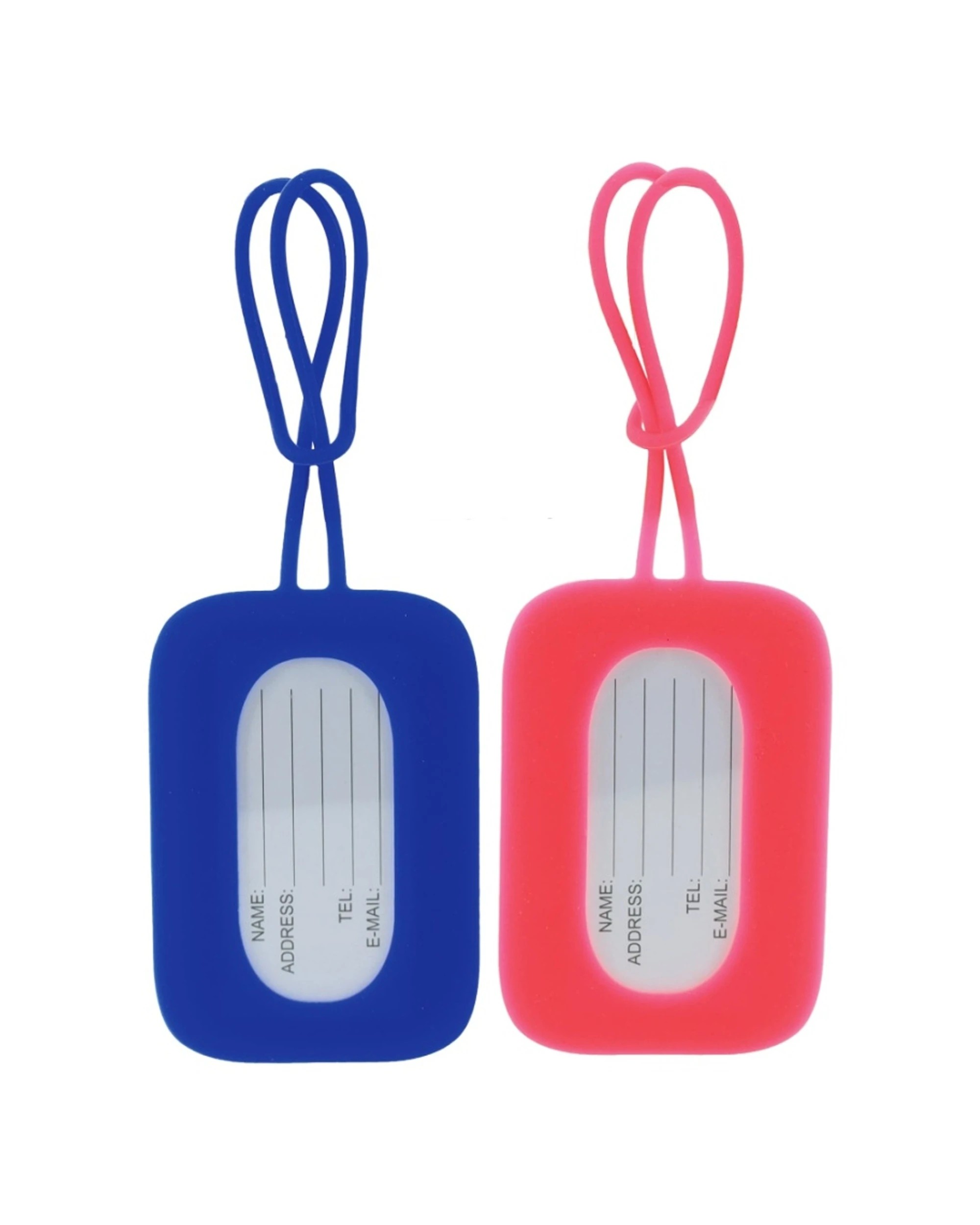 4 Milleni 2pc Vibrant Travel Luggage Suitcase Tags Name Address 9cm - Multi, 4 of 5