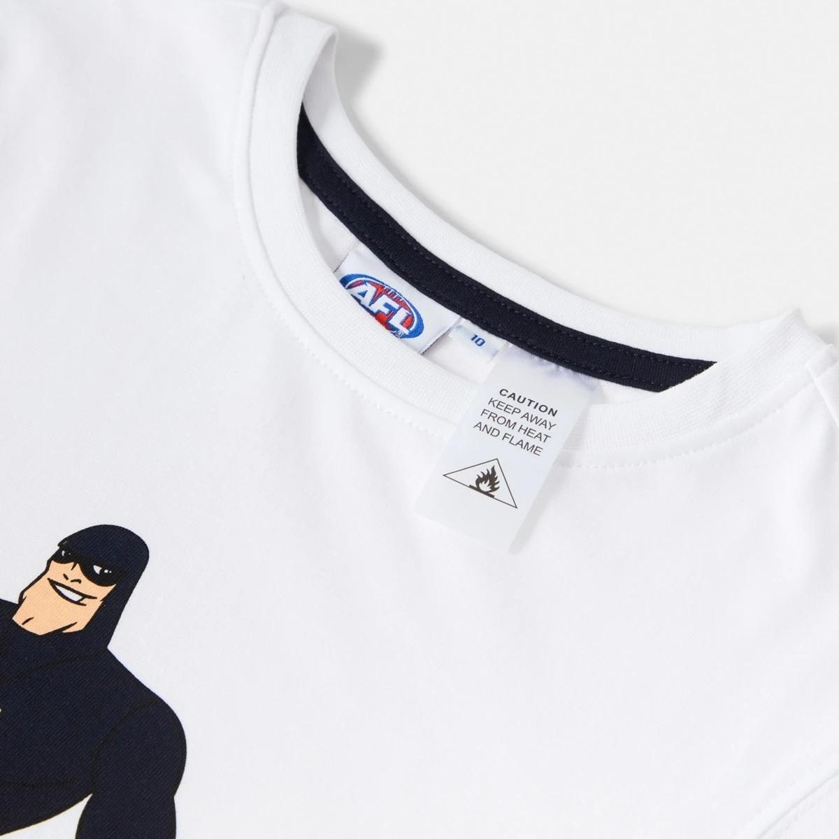 8 Official AFL Kids Pyjama Set Carlton, 8 of 9
