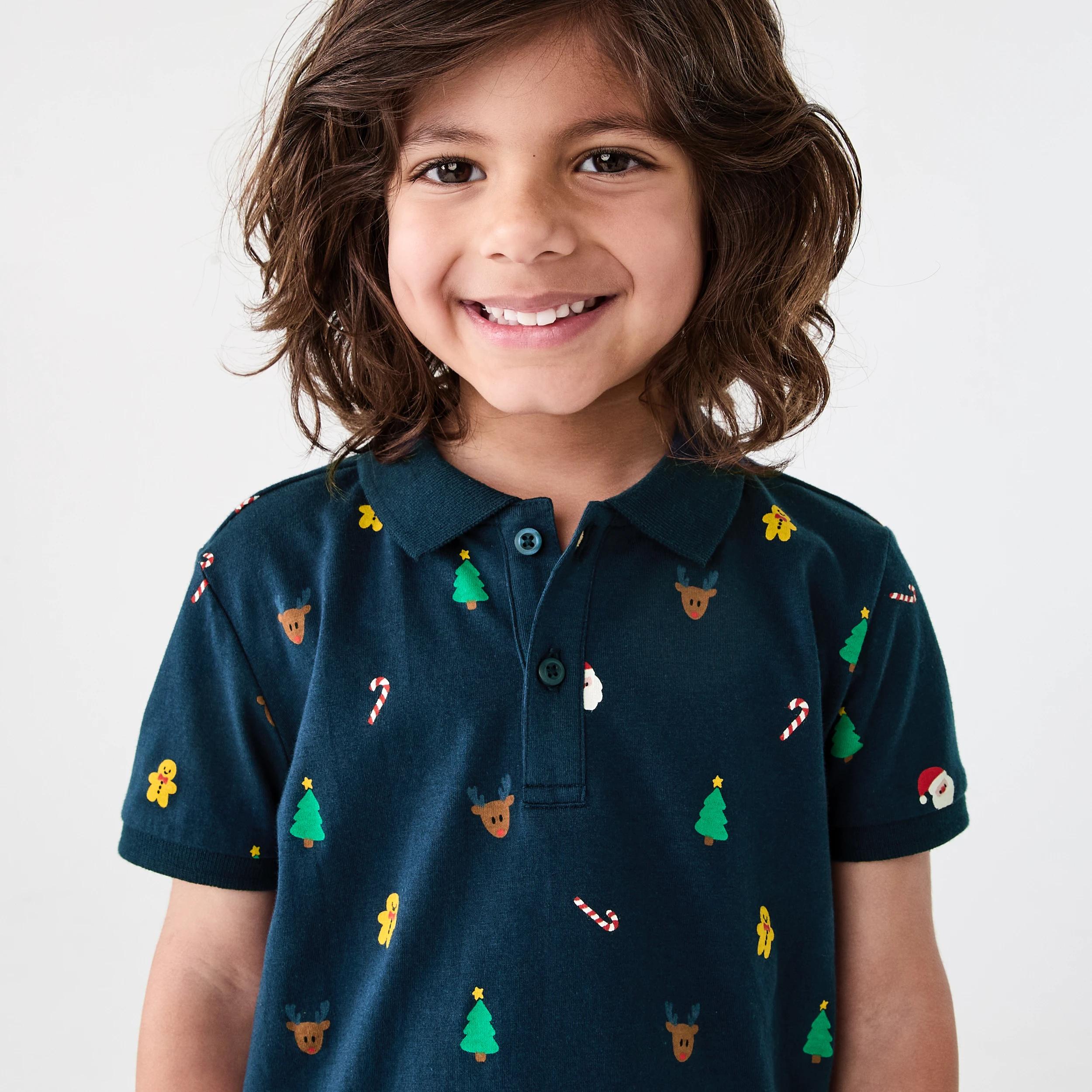 3 Christmas Polo T-shirt Nvy Xmas, 3 of 8