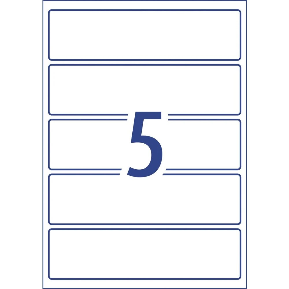 3 Avery 5UP Laser Durable Wraparound Labels 12 Sheets, 3 of 6