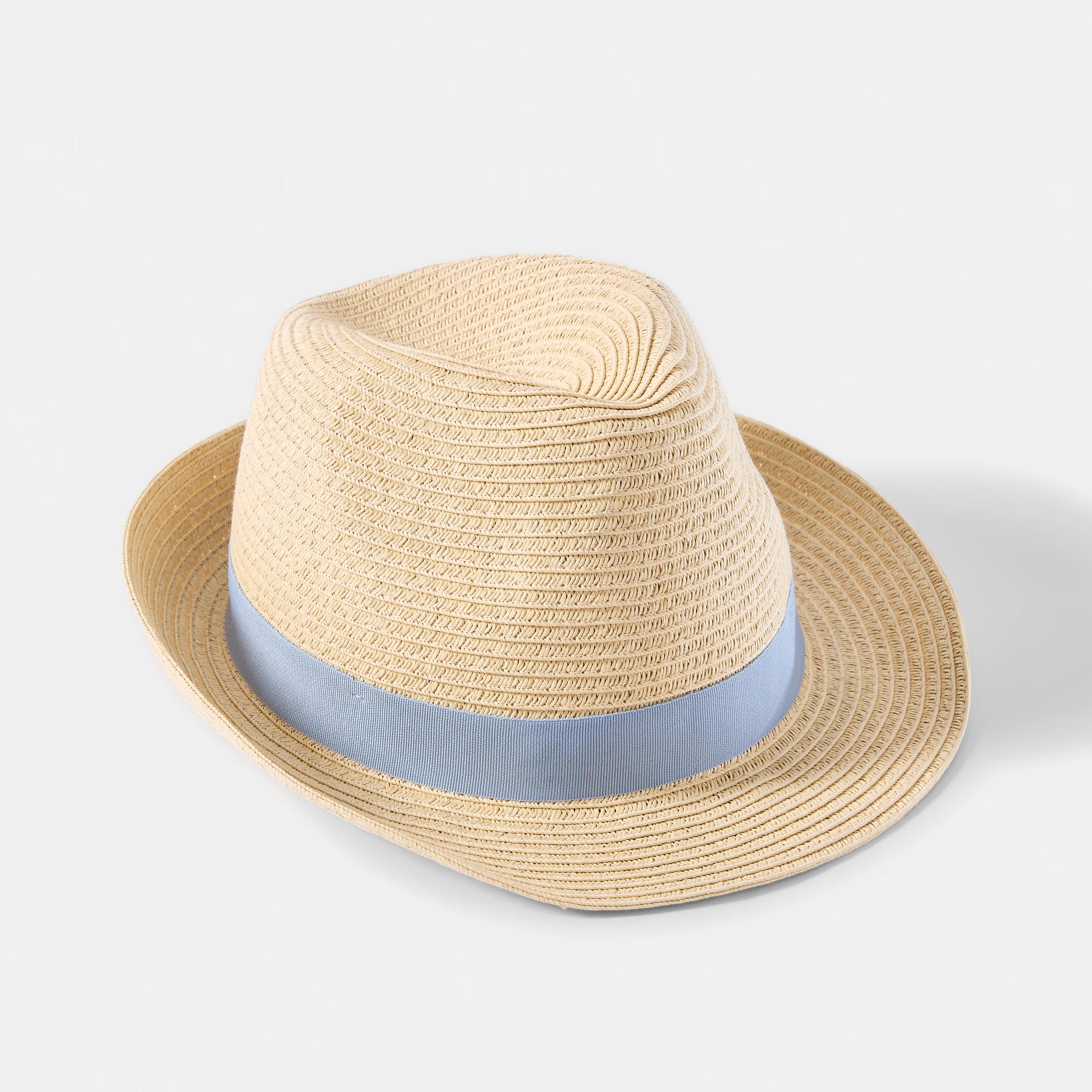 1 Trilby Straw Hat NATURAL STRAW, 1 of 3