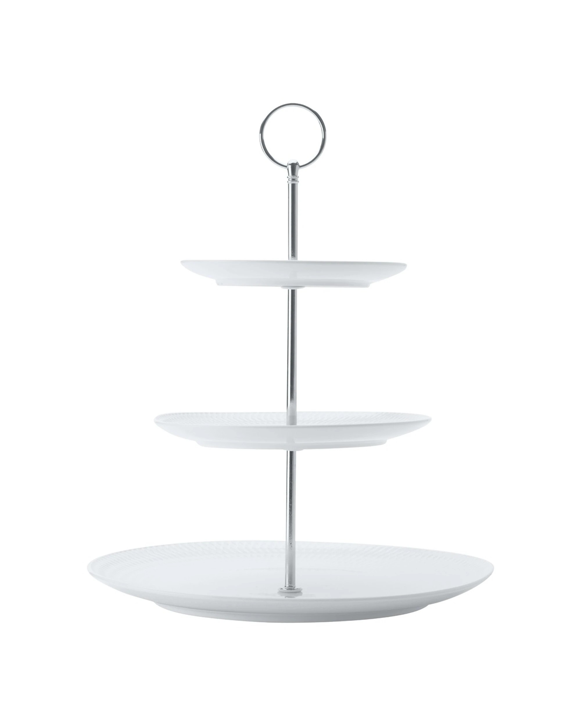 1 Maxwell & Williams Diamonds Cake Stand Prestige Porcelain Microwave Safe - White, 1 of 3