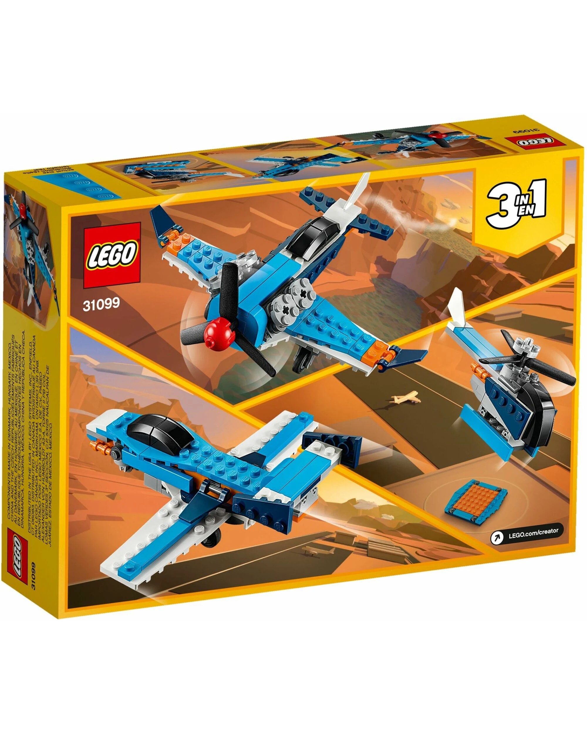 4 LEGO 31099 Creator 3in1 Propeller Plane, Jet, Helicopter Building Set, 4 of 4
