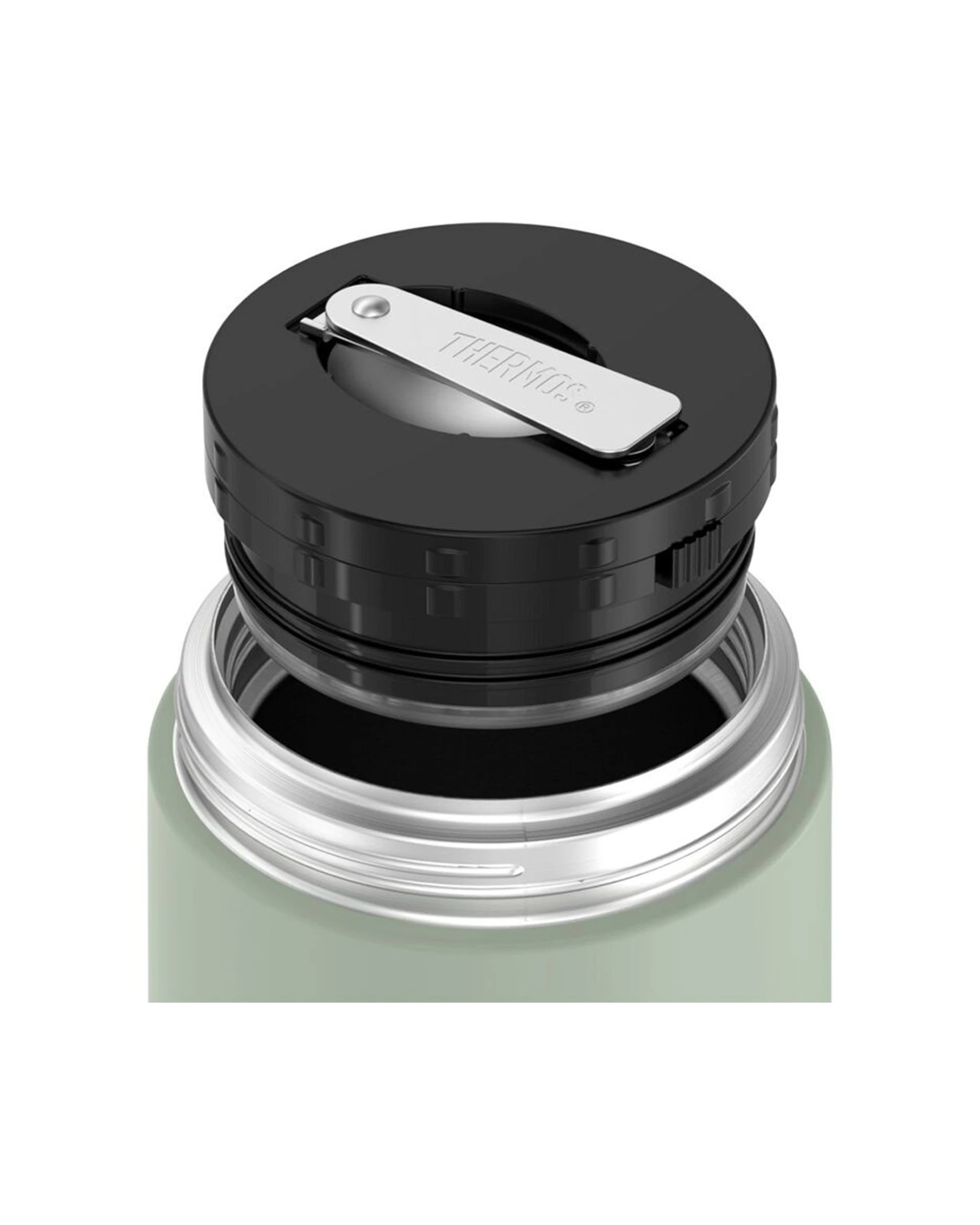 3 Thermos Guardian 795Ml Stainless Steel Vacuum Insulated Food Jar With Bowl - Green, 3 of 3