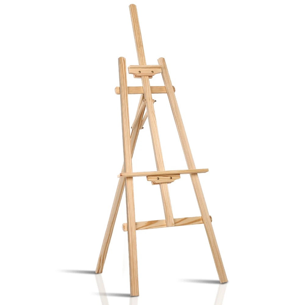 1 Artiss Painting Easel Pine Wood - Natural, 1 of 2