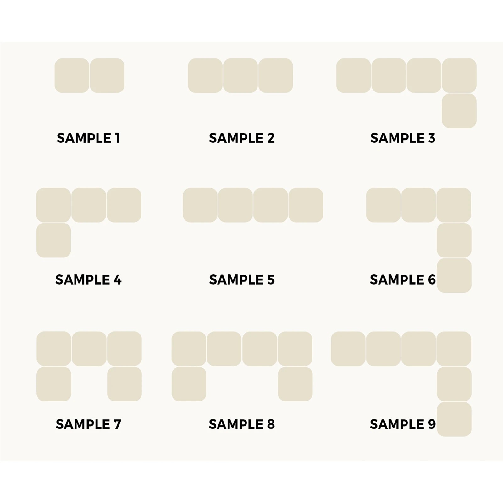 4 Oikiture 1 Seater Boucle Modular Ottoman Lounge Chair Armless Tofu
 - White, 4 of 10