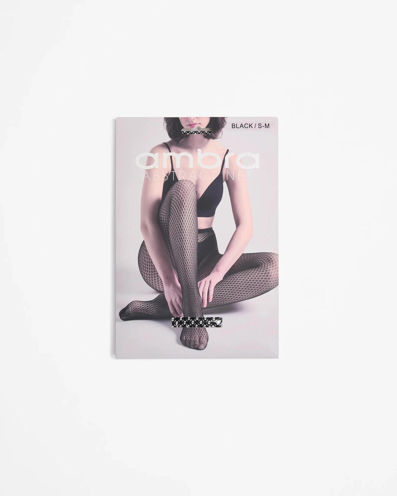 3 Abstract Net Tights - Ambra BLACK, 3 of 3