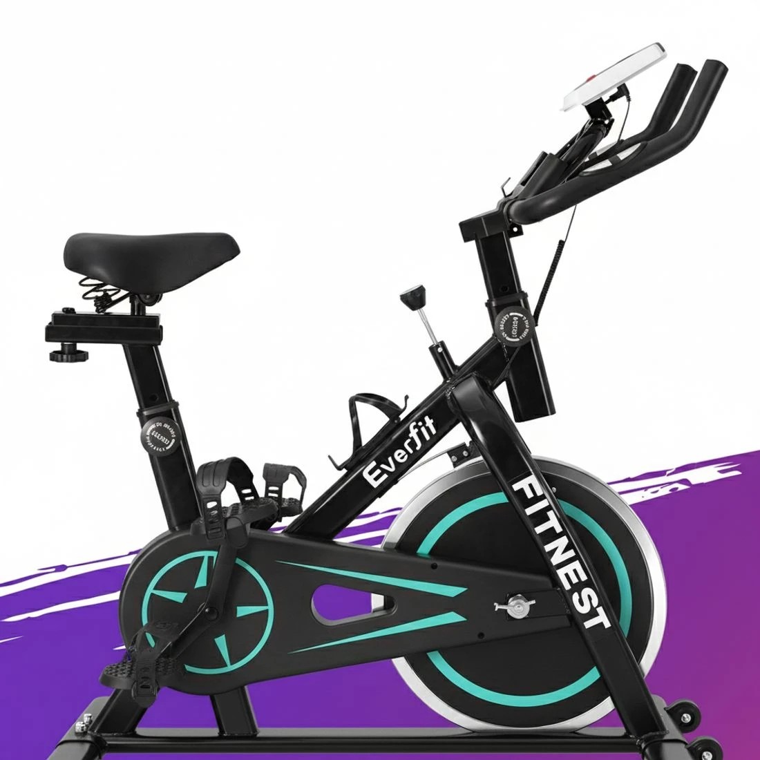 5 Everfit Spin Bike Exercise Bike 10kg Flywheel Fitness Home Gym 150kg - Multi, 5 of 6