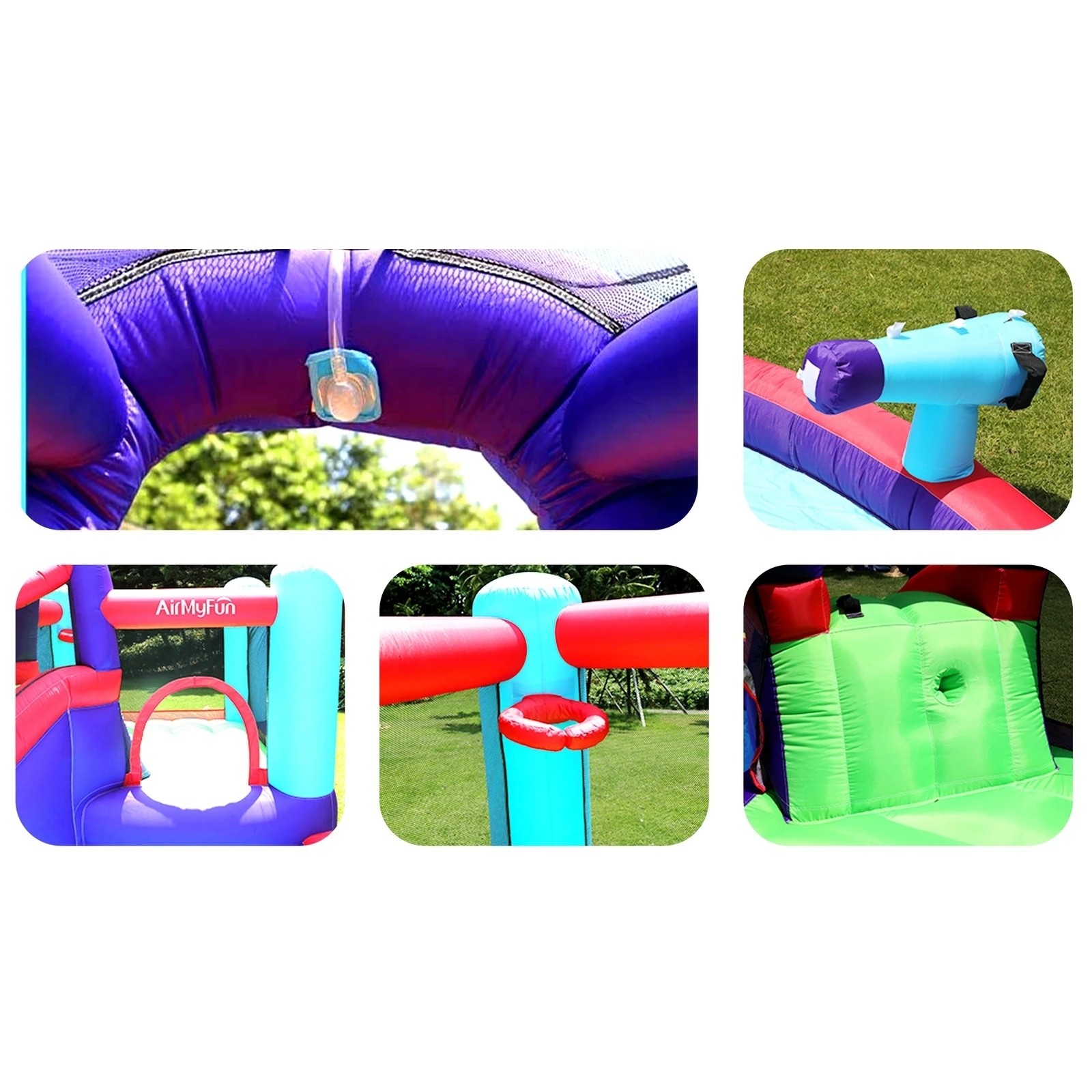 6 Airmyfun Inflatable Bounce House Water Slide Park Trampoline Jumping Castle Toy
 - Multi, 6 of 8