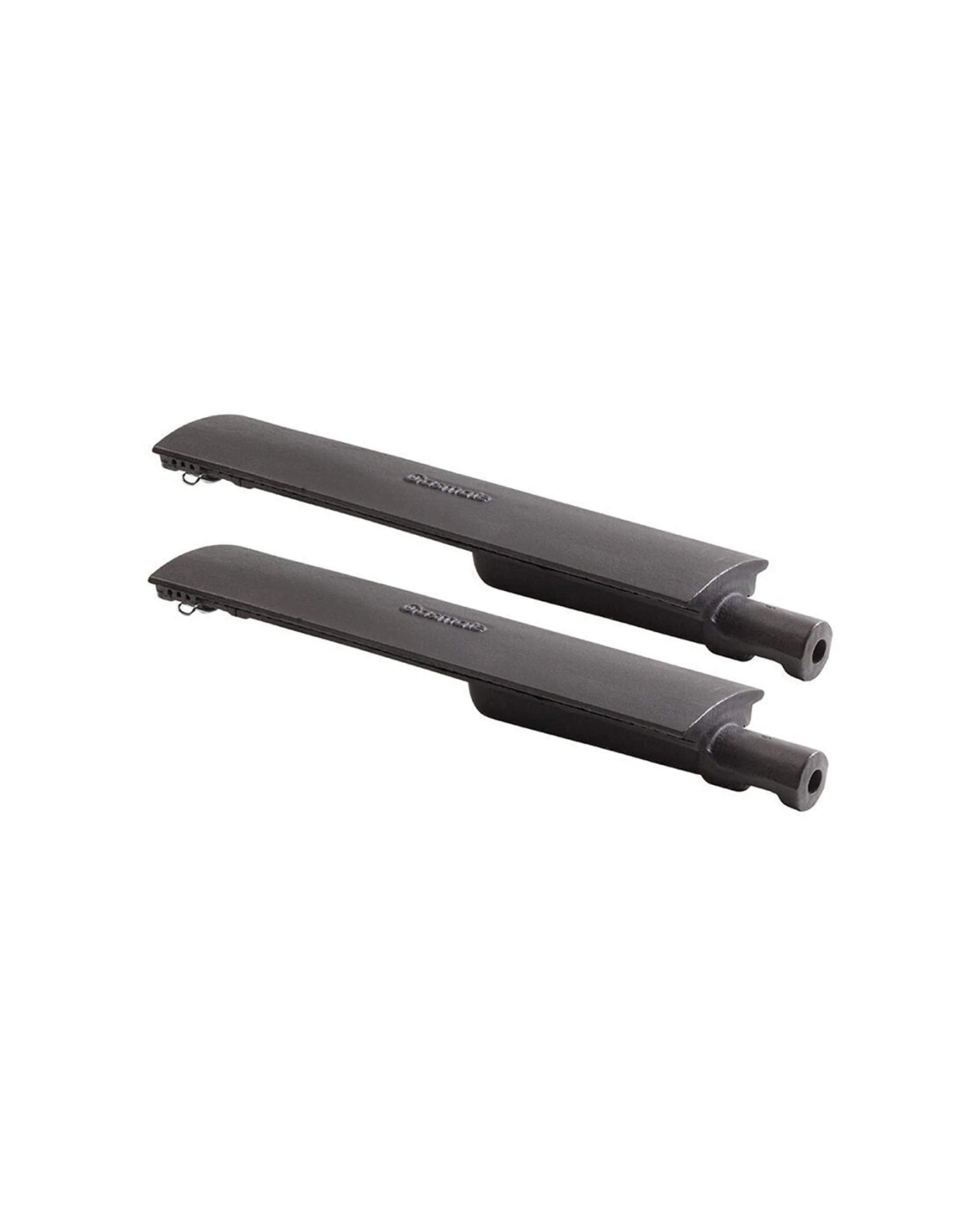 1 Gasmate 2pc Satin Enamel Rail Burners Set Cast Iron Replacement 405mm - Black, 1 of 1