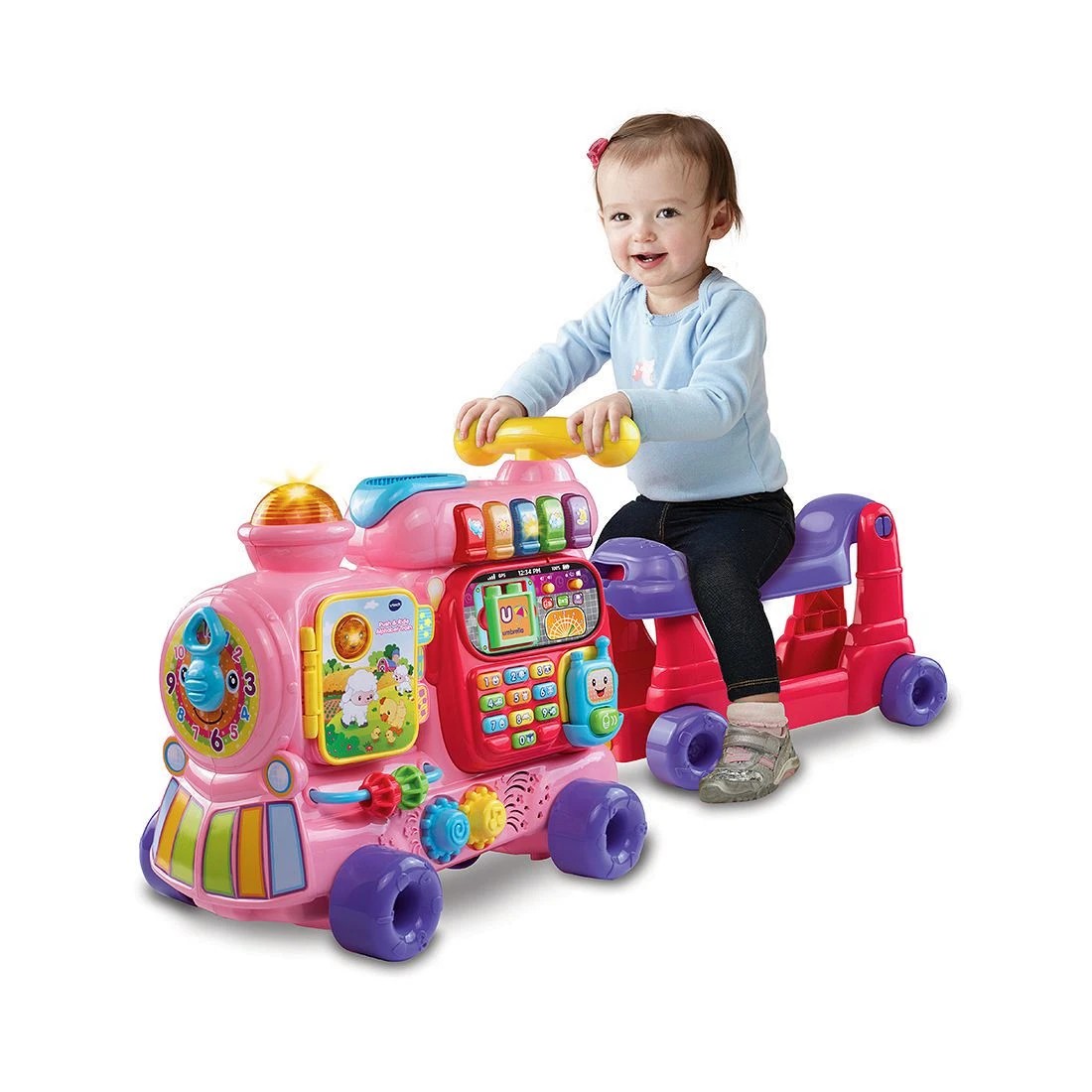 3 VTech Push & Ride Alphabet Train - Pink, 3 of 3