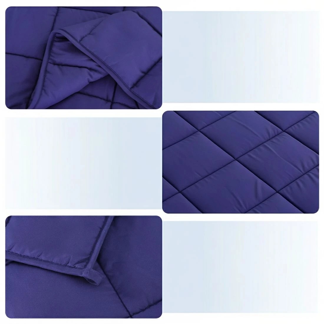 8 Giselle 11KG Adults Size Anti Anxiety Weighted Blanket Gravity Blankets Royal - Blue, 8 of 9