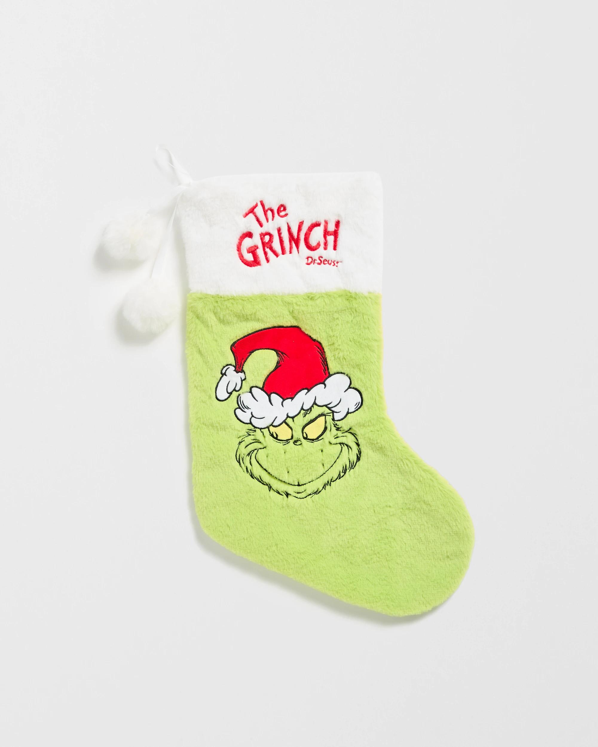 1 Licensed The Grinch Christmas Stockings - Green , 1 of 2