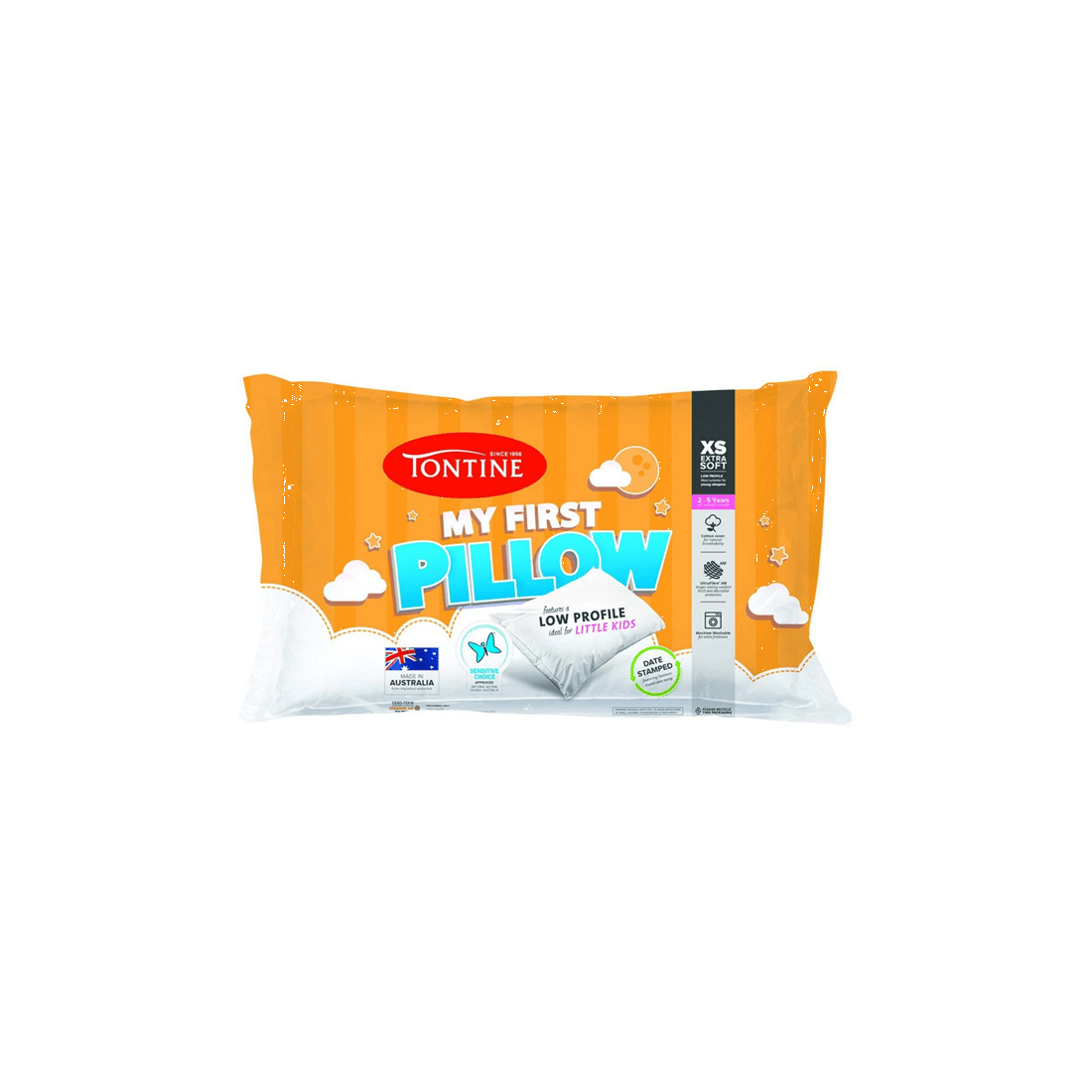 1 Tontine Im Your First Extra Soft Cotton Pillow 46x72cm Kids 2-5 Years
 - White, 1 of 6