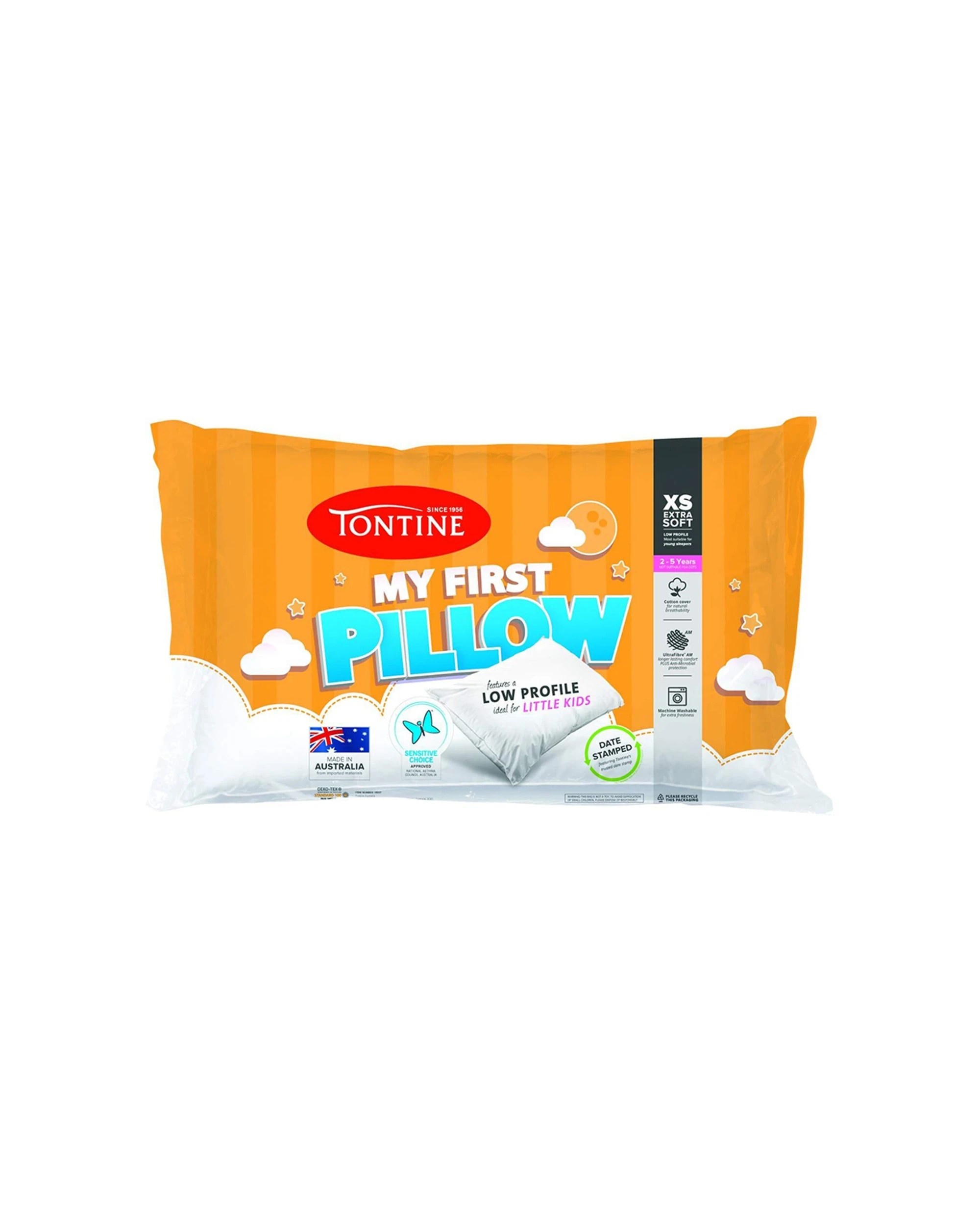 1 Tontine Im Your First Extra Soft Cotton Pillow 46x72cm Kids 2-5 Years
 - White, 1 of 6