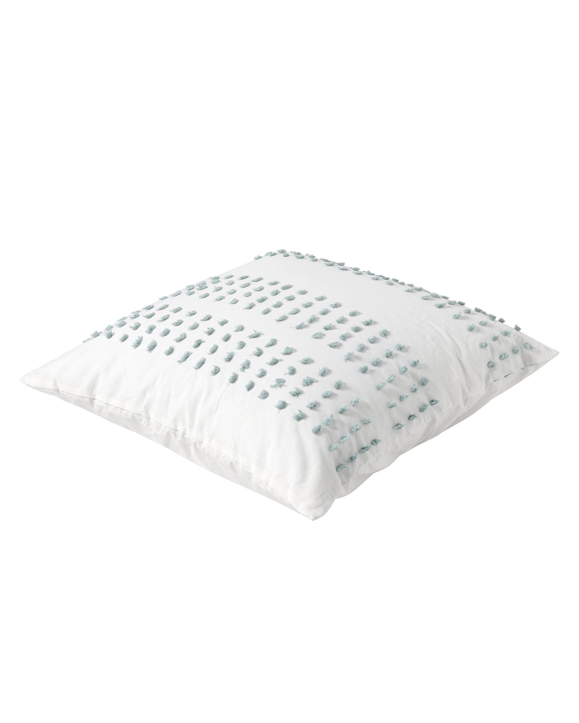 6 Dreamaker Clovelly Tufted Stripe European Pillowcase - Seafoam Blue, 6 of 8