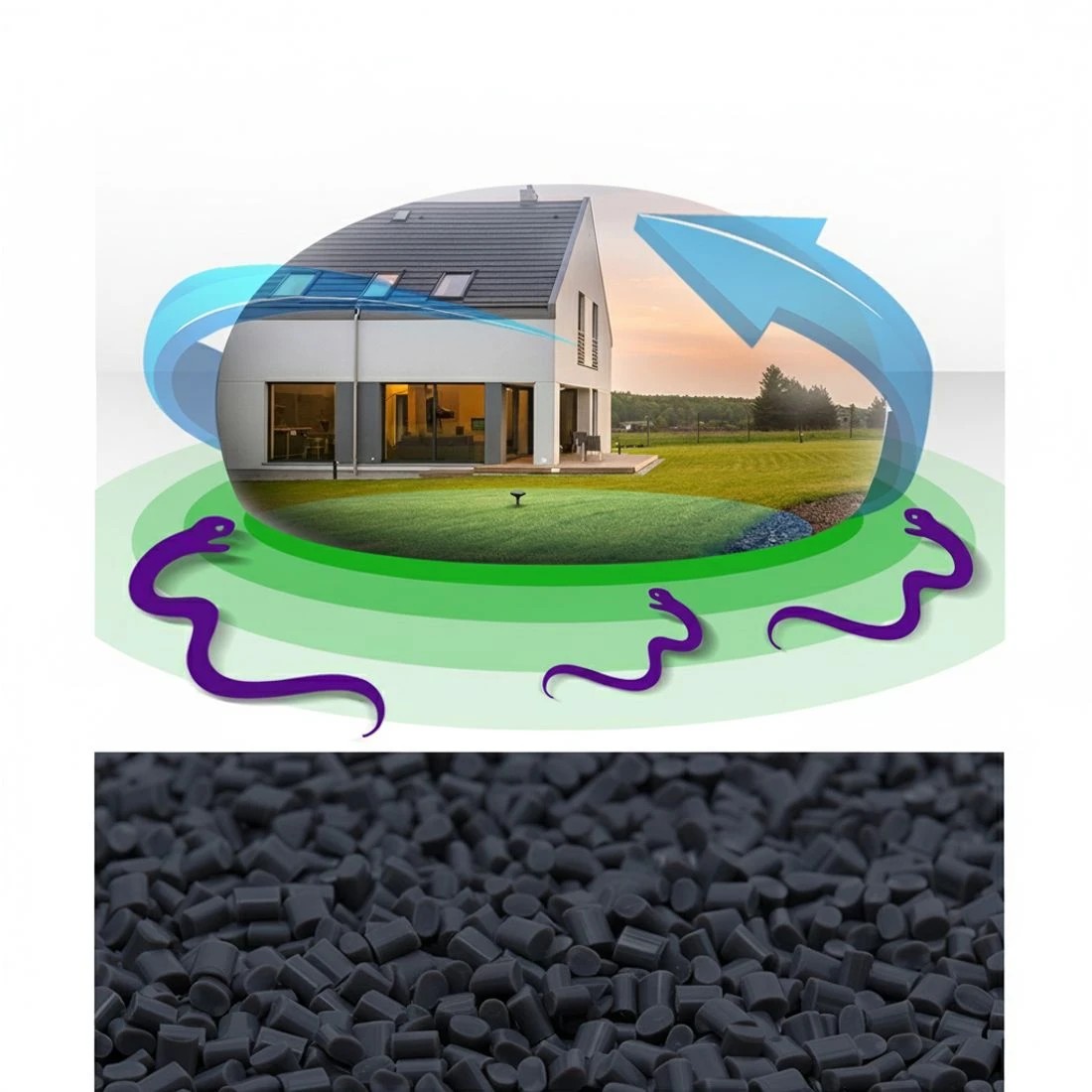 2 Gardeon Snake Repeller 20X Multi Pulse Solar LED Plus Ultrasonic Pest Rodent - Black, 2 of 4