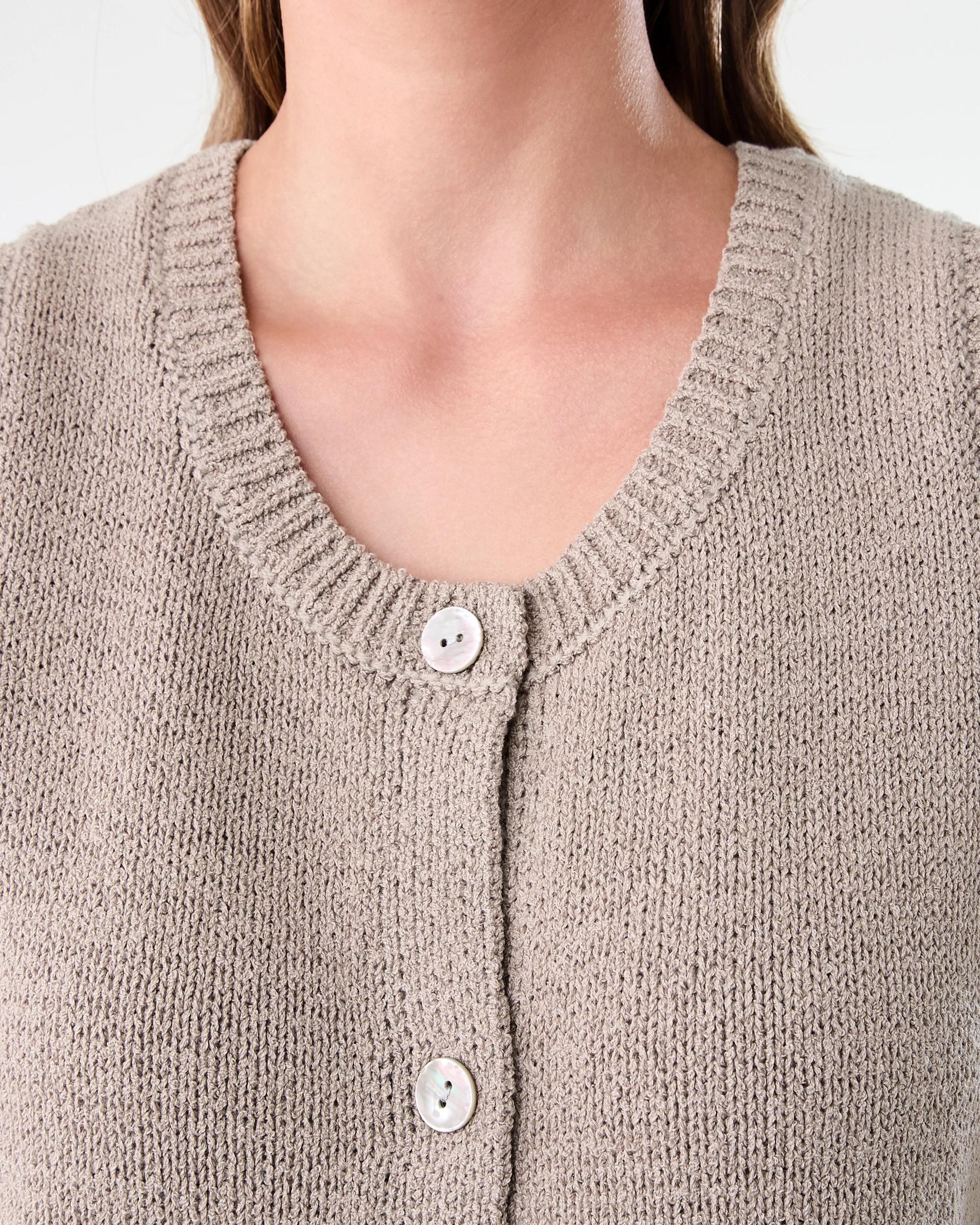 5 Button Up Vest Grey Taupe, 5 of 7