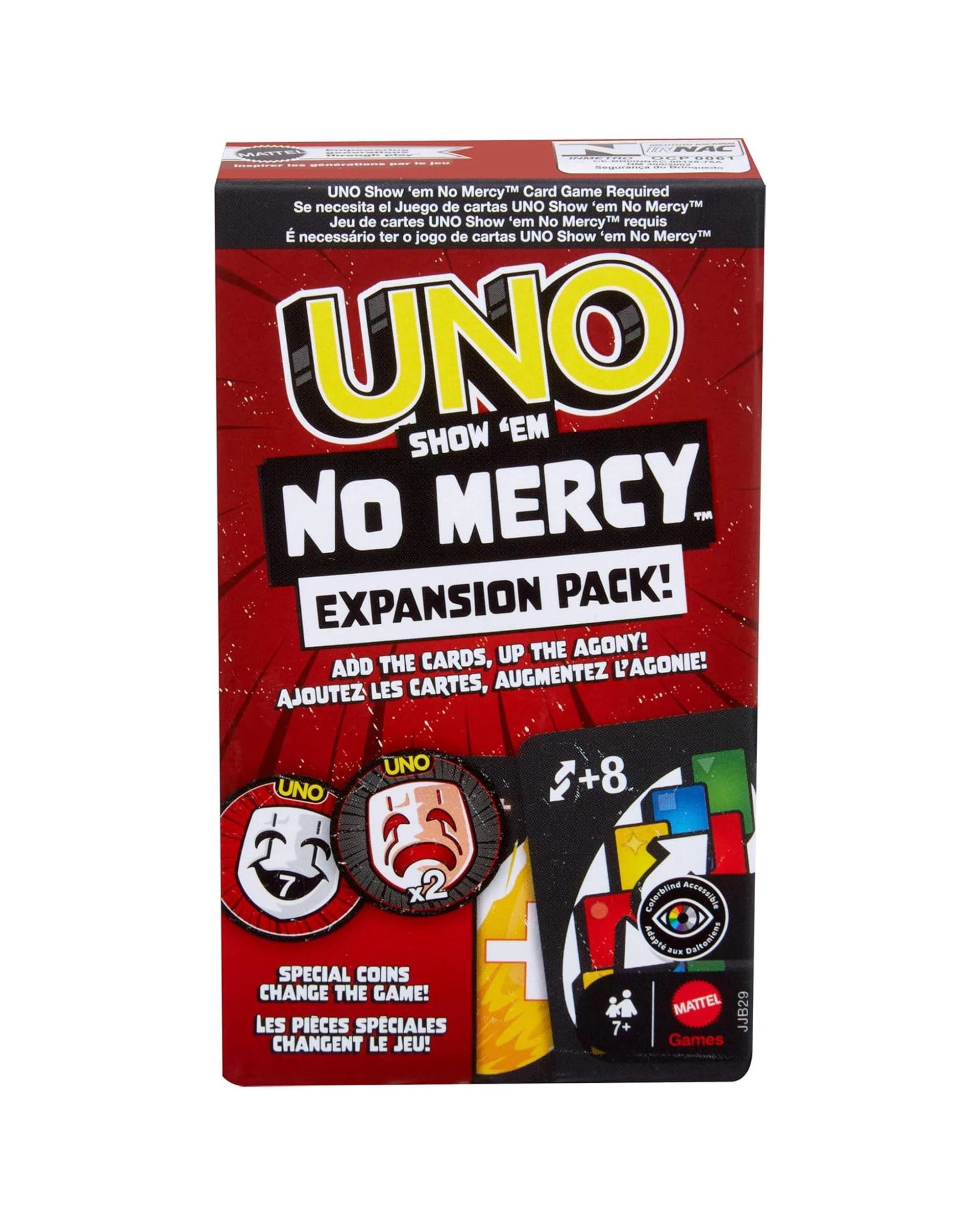 1 UNO Show 'Em No Mercy Card Game Expansion Pack, 1 of 6