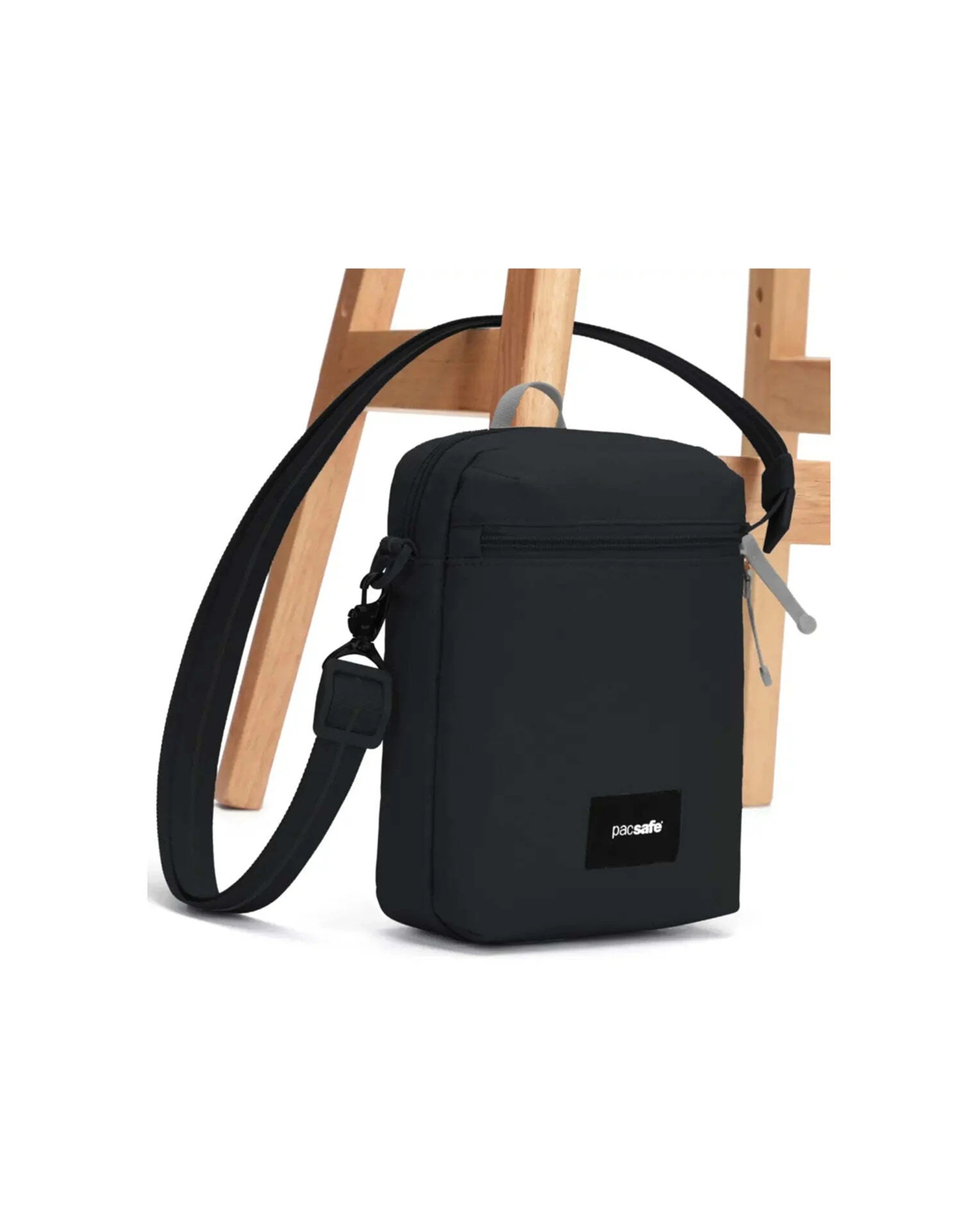 6 Pacsafe Go Anti-theft Festival Crossbody Bag Compact Secure Travel Access Jet - Black, 6 of 8